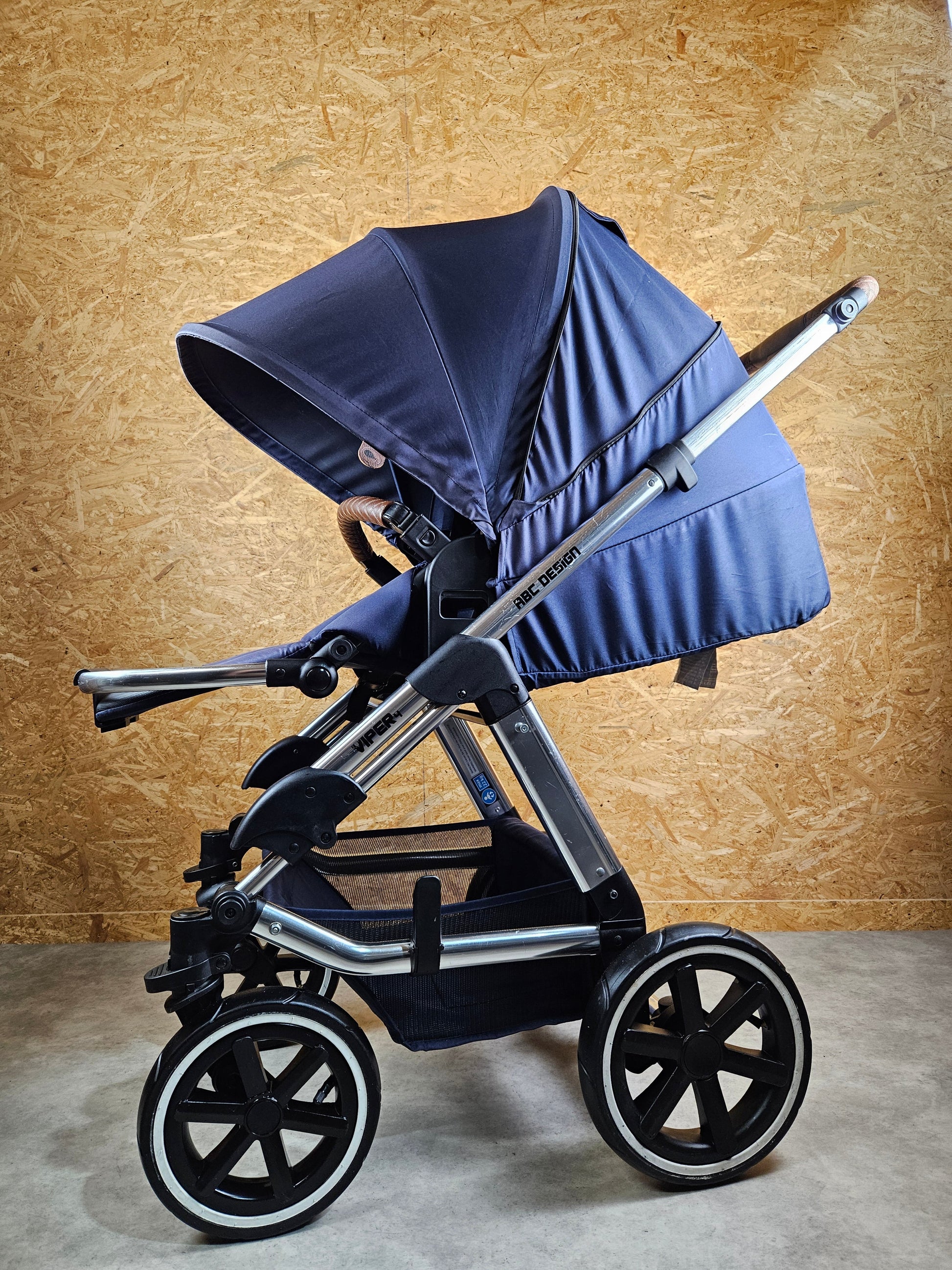 Abc Design - Viper 4 Kombikinderwagen (sportsitz und Liegewanne) - Blau in Gutem Zustand Kinderwagen 15