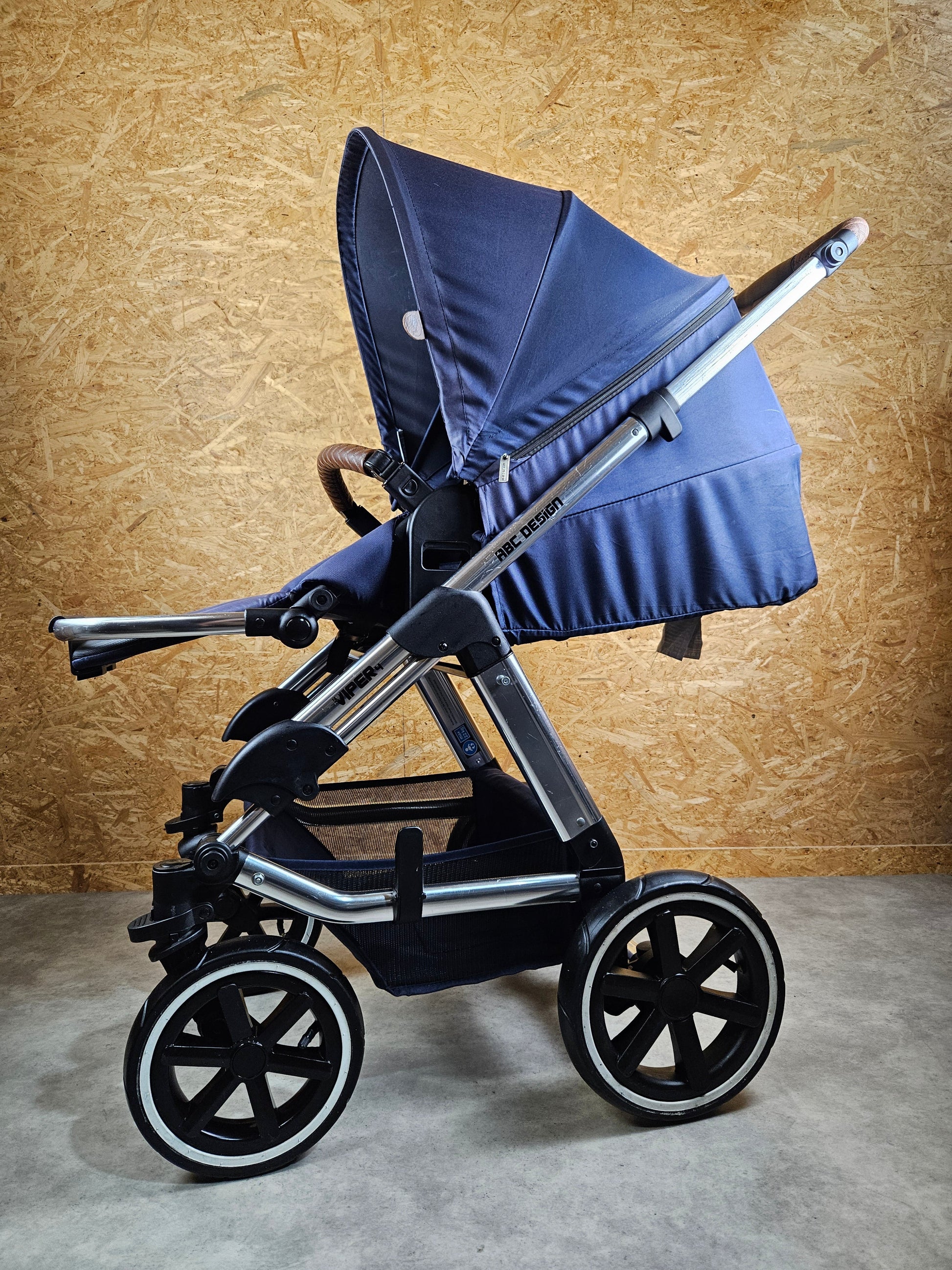 Abc Design - Viper 4 Kombikinderwagen (sportsitz und Liegewanne) - Blau in Gutem Zustand Kinderwagen 14