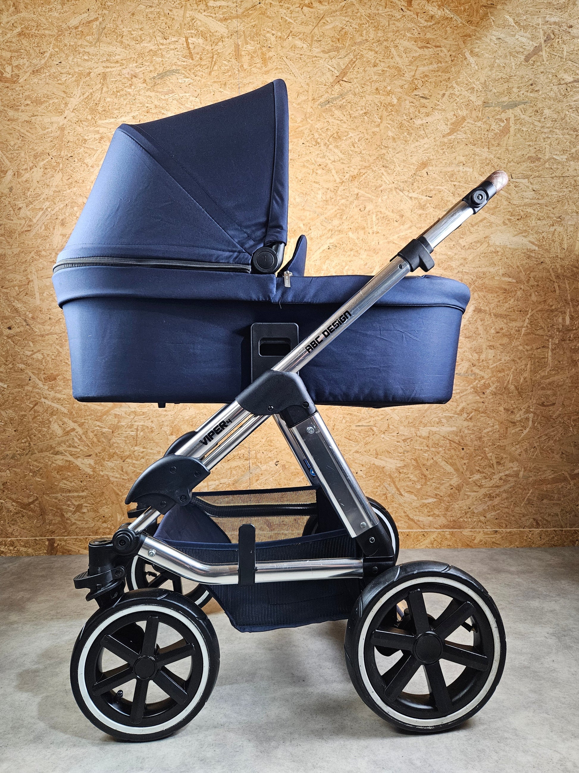 Abc Design - Viper 4 Kombikinderwagen (sportsitz und Liegewanne) - Blau in Gutem Zustand Kinderwagen 8