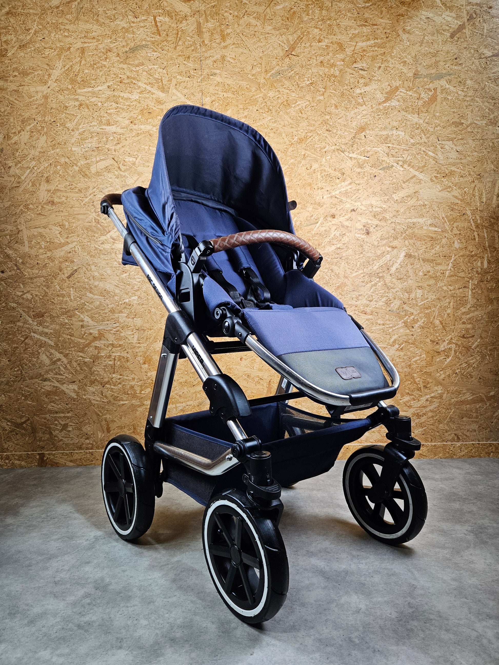 Abc Design - Viper 4 Kombikinderwagen (sportsitz und Liegewanne) - Blau in Gutem Zustand Kinderwagen 12