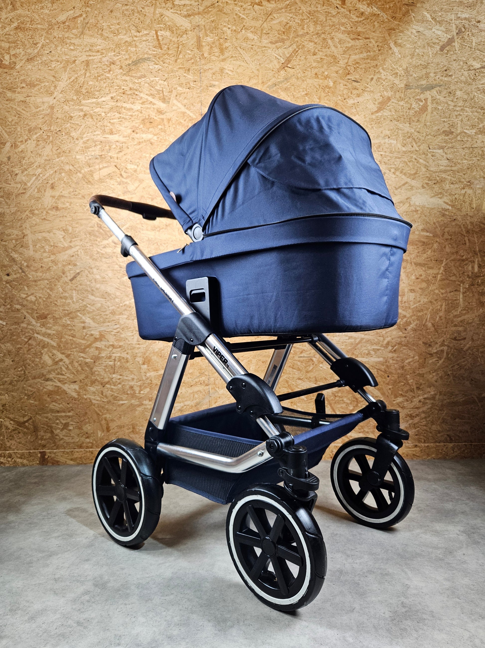 Abc Design - Viper 4 Kombikinderwagen (sportsitz und Liegewanne) - Blau in Gutem Zustand Kinderwagen 5