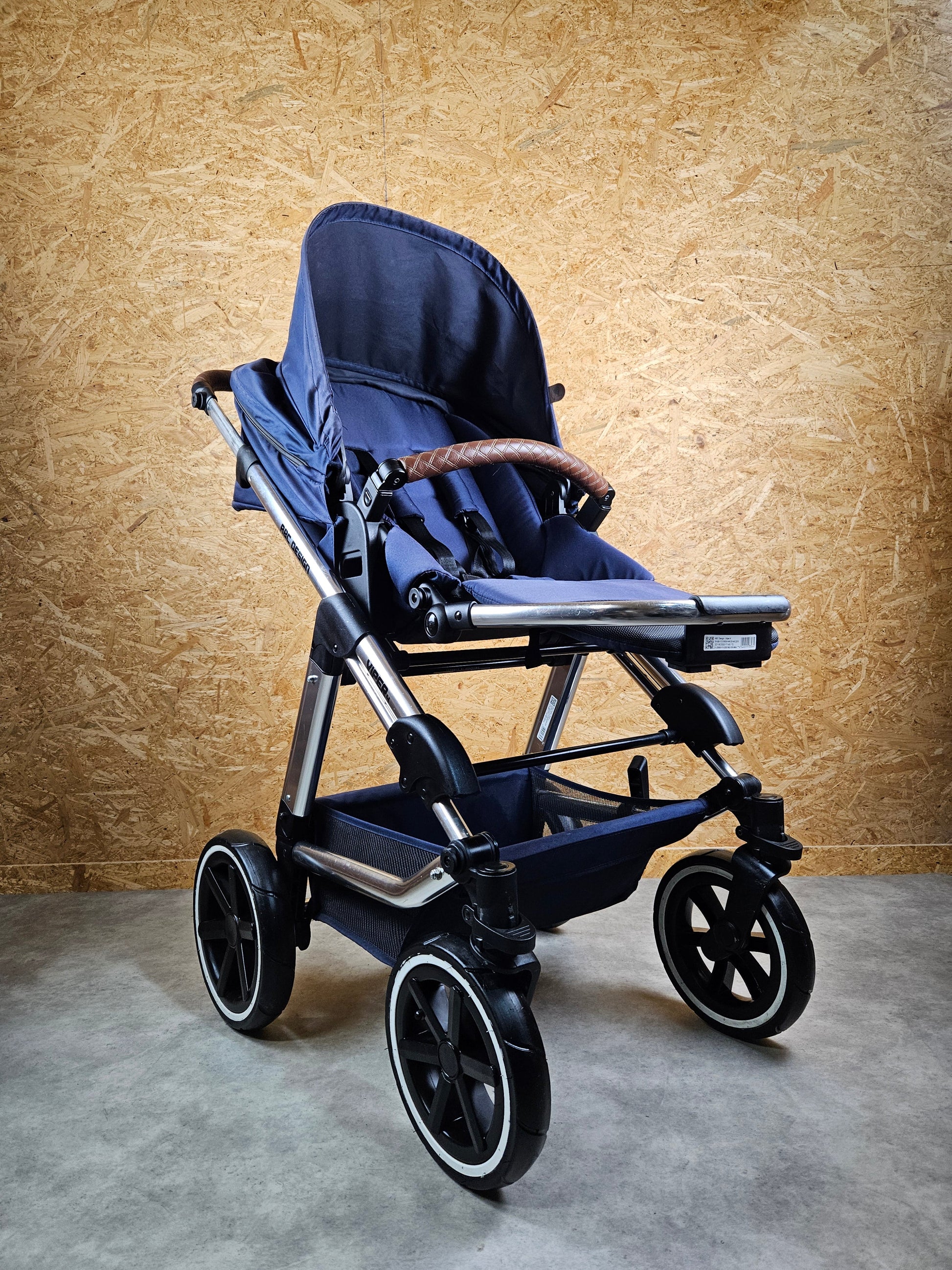 Abc Design - Viper 4 Kombikinderwagen (sportsitz und Liegewanne) - Blau in Gutem Zustand Kinderwagen 13