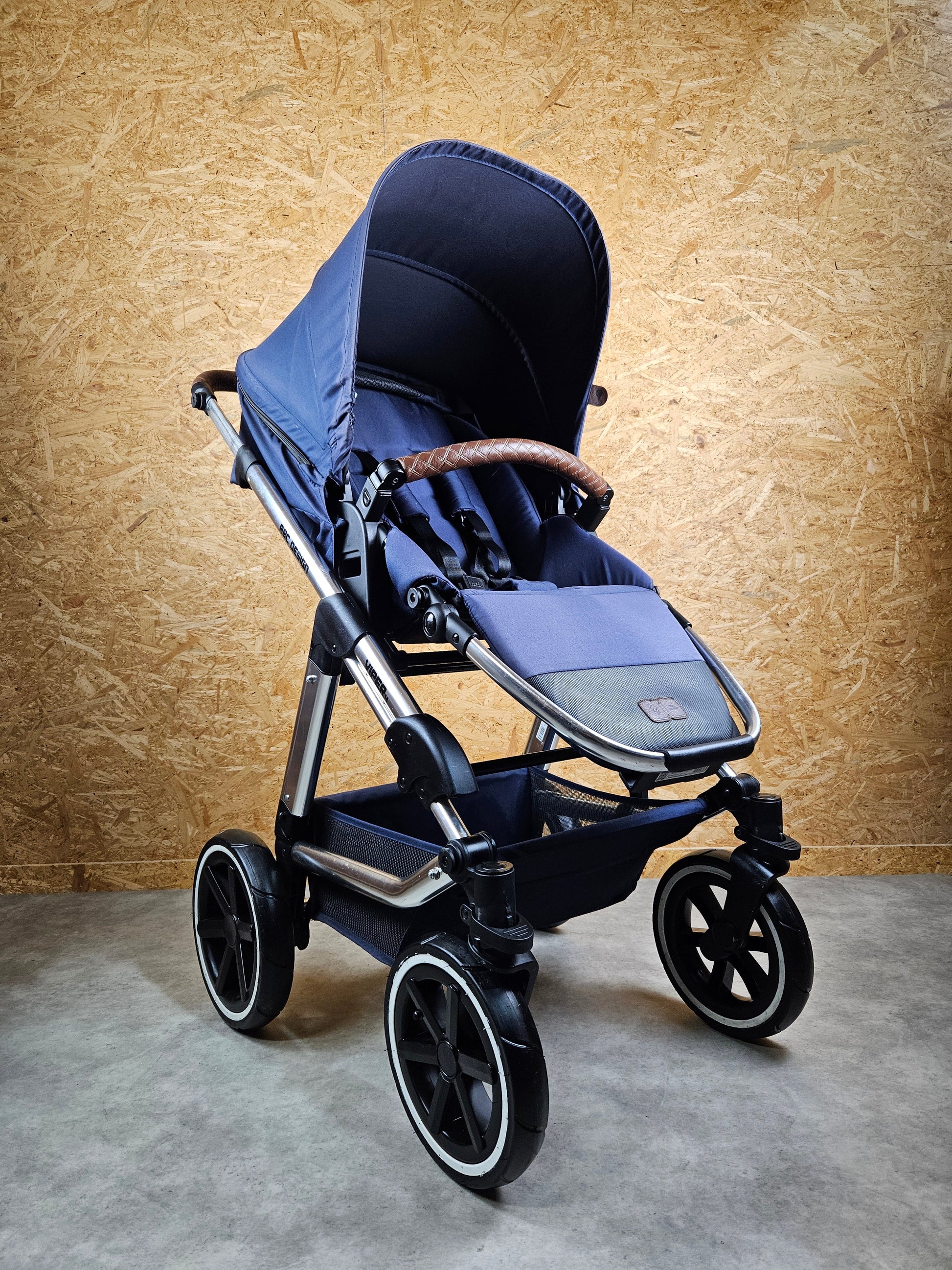 Abc Design - Viper 4 Kombikinderwagen (sportsitz und Liegewanne) - Blau in Gutem Zustand Kinderwagen 2
