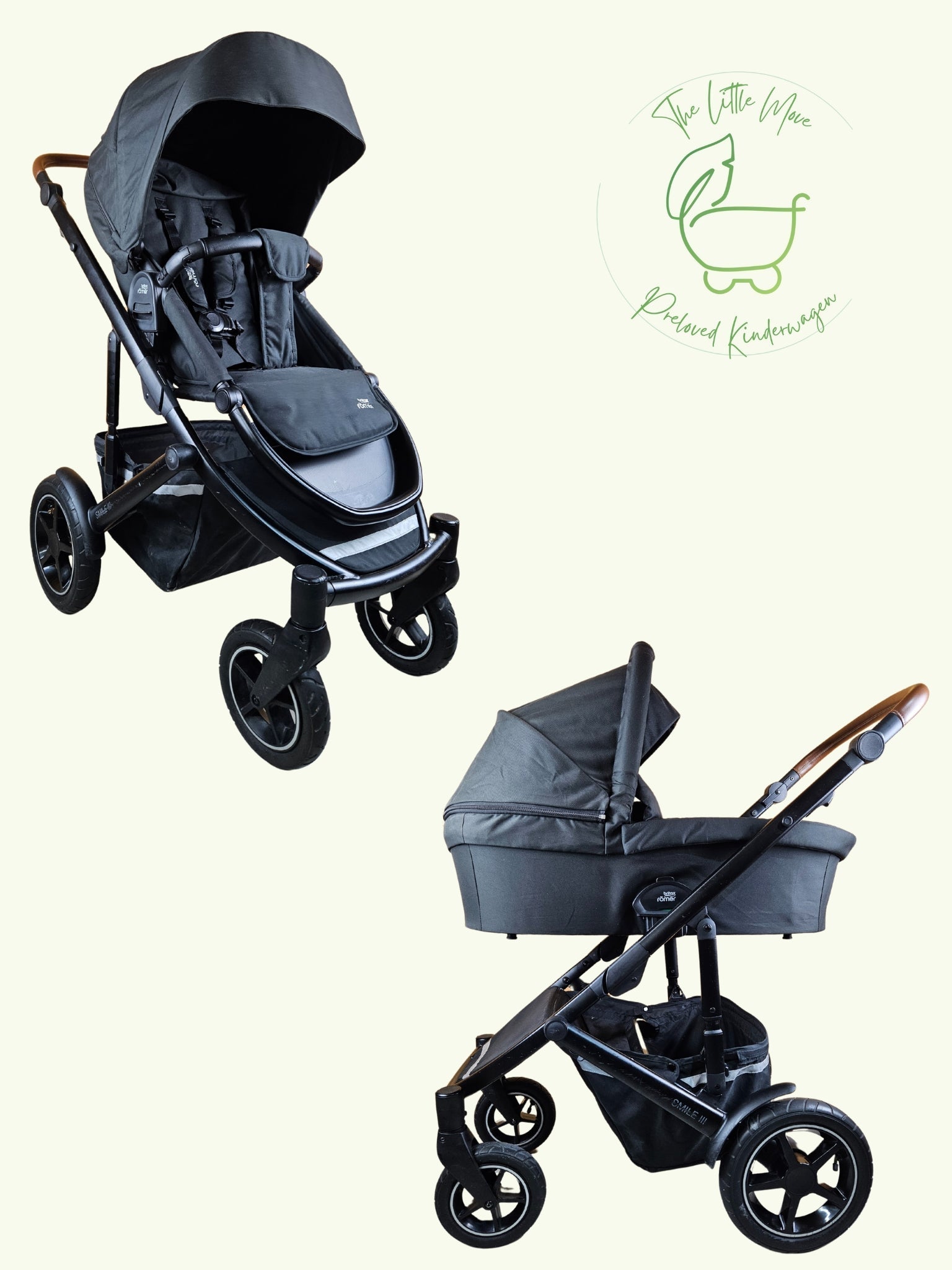 Britax Römer - Duo Smile Iii - Kombikinderwagen (sportsitz und Babywanne) - Schwarz in Gutem Zustand Kinderwagen 1