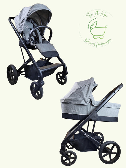 Cybex - Balios s Kombikinderwagen (sportsitz und Babywanne) - Grau in Gutem Zustand / Gut Kinderwagen 1