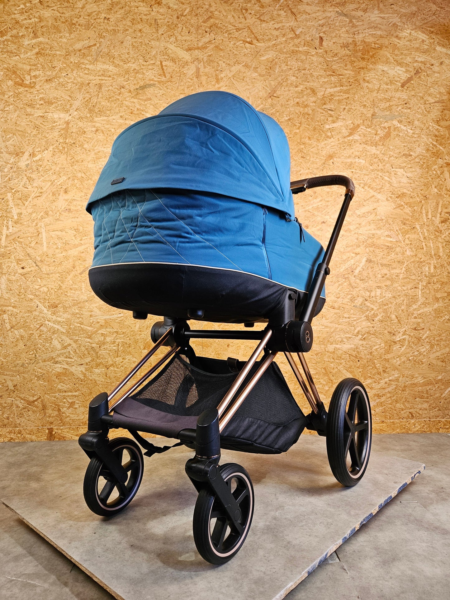 Cybex - Priam Platinum Kombikinderwagen (Gestell und Babywanne) - Montain Blue in sehr gutem Zustand