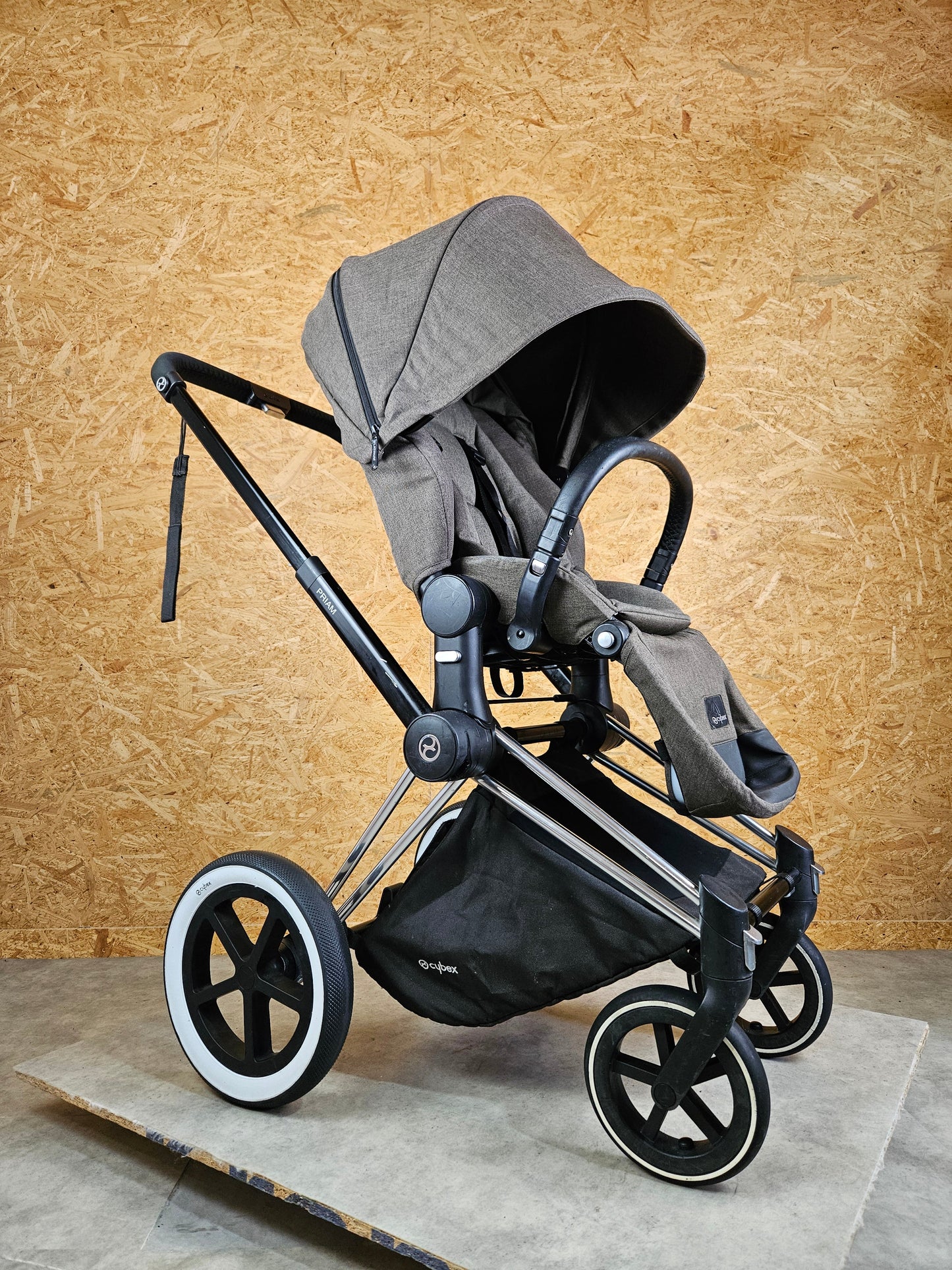 Cybex - Priam Platinum Kombikinderwagen (Sportsitz und Babywanne) - Beige in gutem Zustand