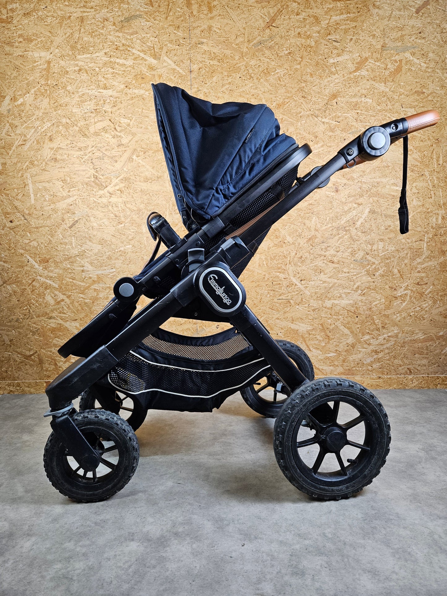Emmaljunga - Nxt90 Flat Outdoor Kombikinderwagen (sportsitz & Babywanne) - Blau/grün in Gutem Zustand Kinderwagen 8