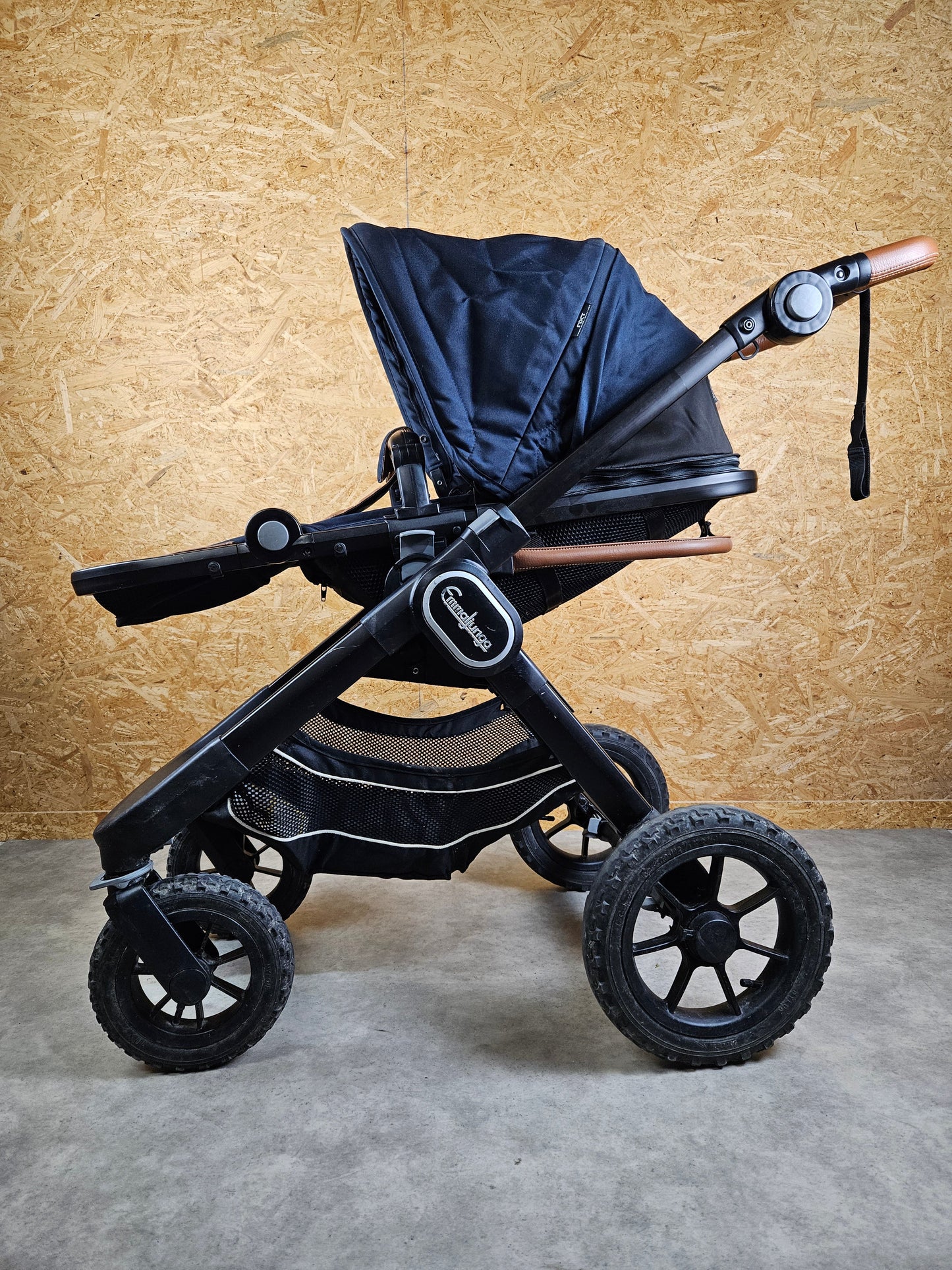 Emmaljunga - Nxt90 Flat Outdoor Kombikinderwagen (sportsitz & Babywanne) - Blau/grün in Gutem Zustand Kinderwagen 7
