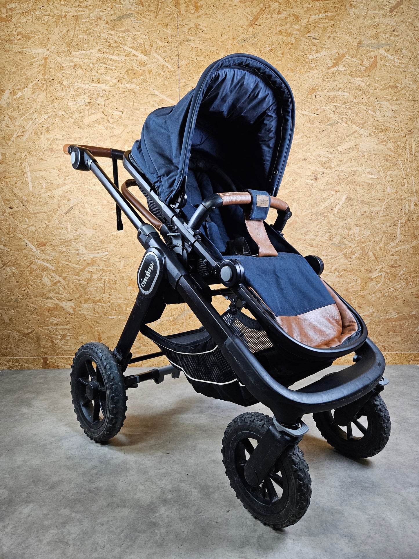 Emmaljunga - Nxt90 Flat Outdoor Kombikinderwagen (sportsitz & Babywanne) - Blau/grün in Gutem Zustand Kinderwagen 3