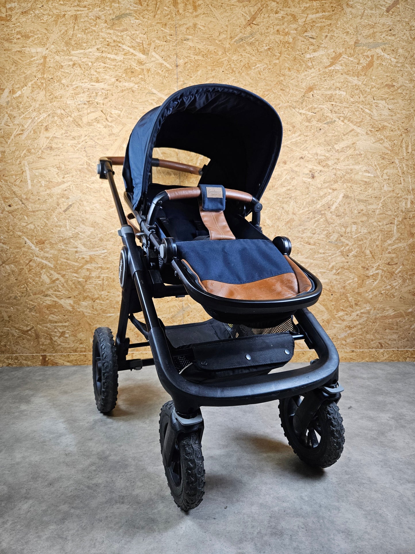 Emmaljunga - Nxt90 Flat Outdoor Kombikinderwagen (sportsitz & Babywanne) - Blau/grün in Gutem Zustand Kinderwagen 6