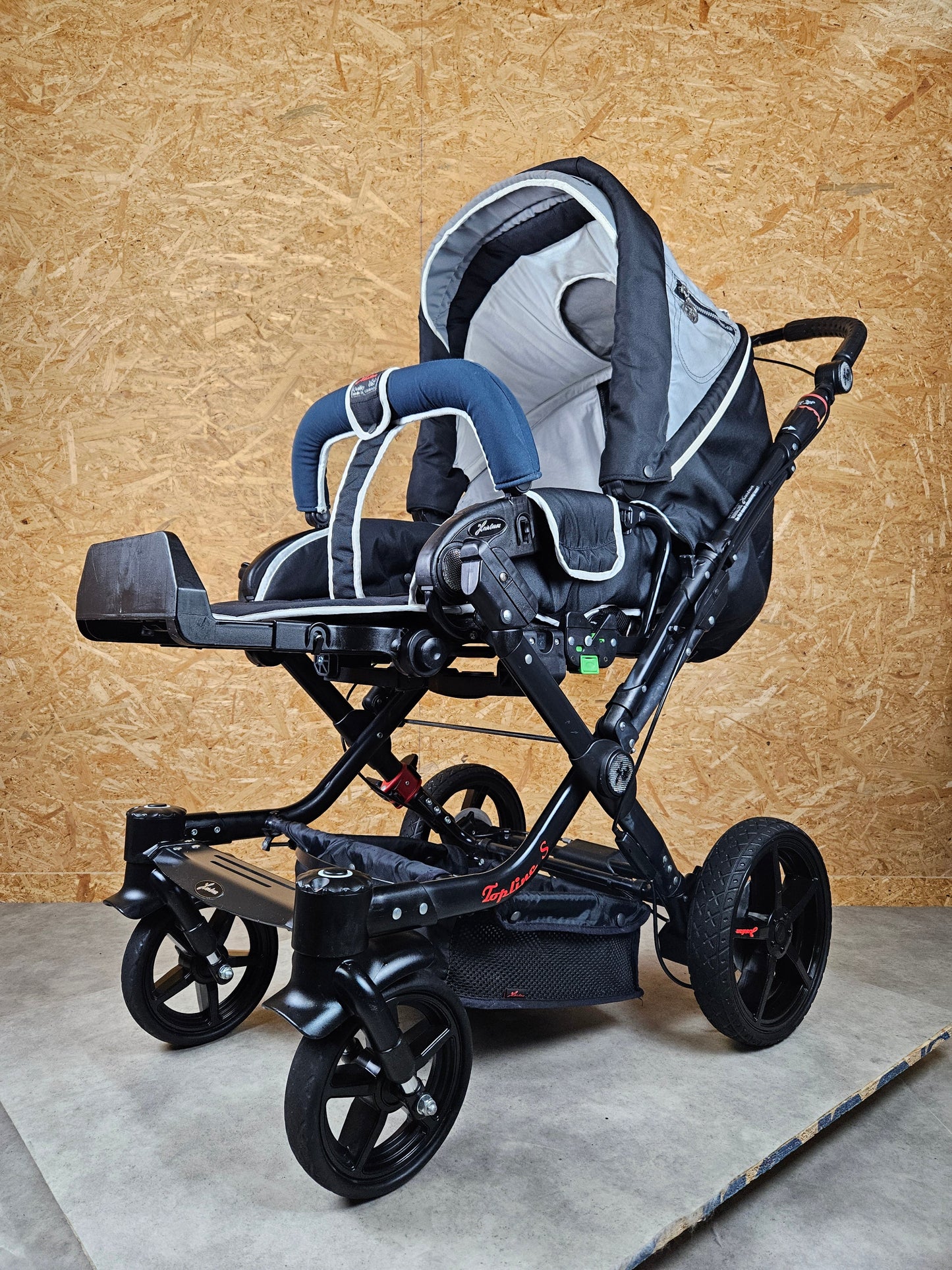 Hartan - Topline s Kombikinderwagen (babywanne und Sportsitz) - Blau - in Gutem Zustand Kinderwagen 3
