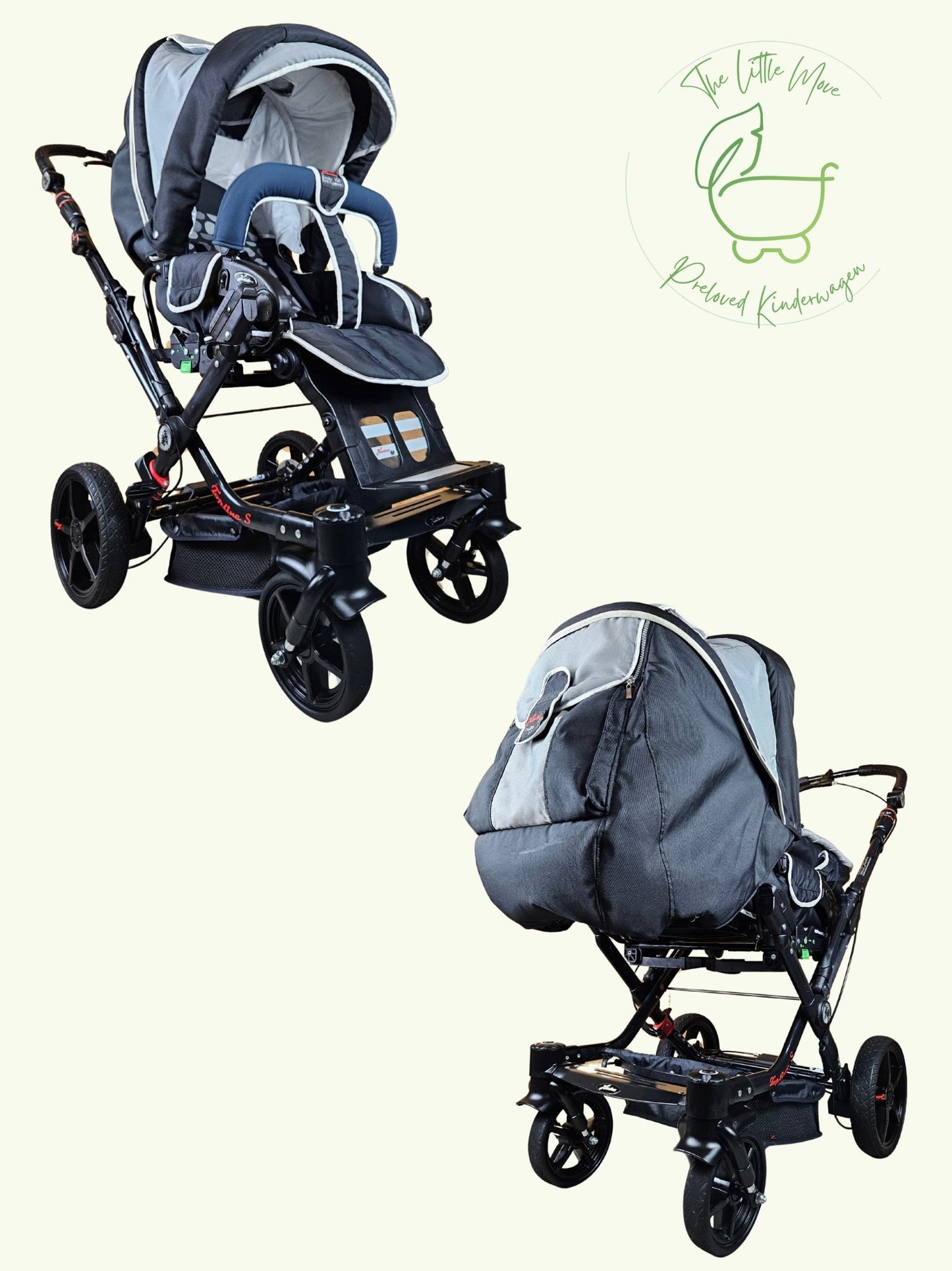 Hartan - Topline s Kombikinderwagen (babywanne und Sportsitz) - Blau - in Gutem Zustand Kinderwagen 1