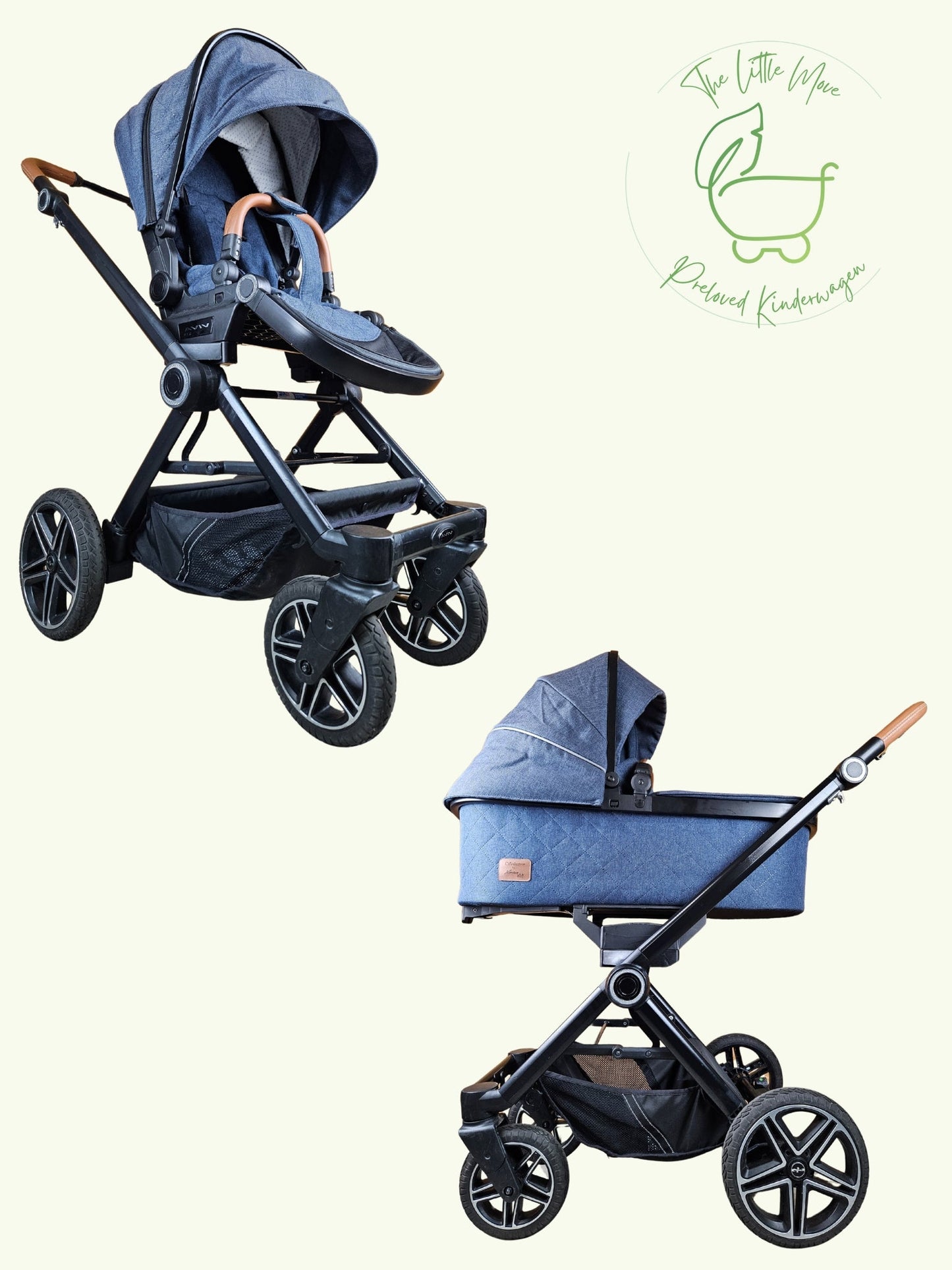 Hartan - Viva GTR Kombikinderwagen (Babywanne und Sportsitz) - Blau in sehr gutem Zustand