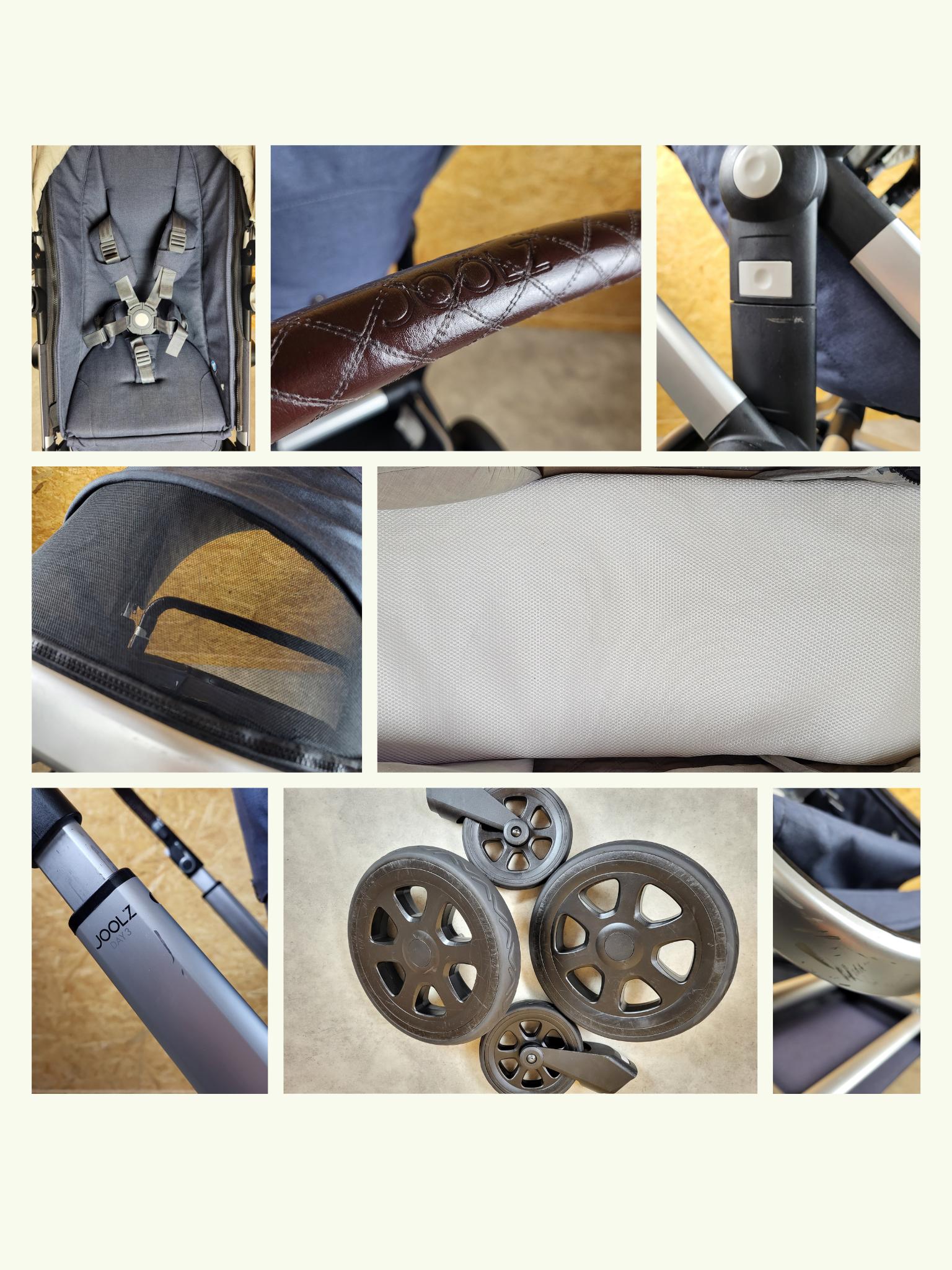 Joolz Day 3 - Kombikinderwagen (liegewanne und Sportsitz)- Dunkel Blau - Gutem Zustand / Gut Kinderwagen 21