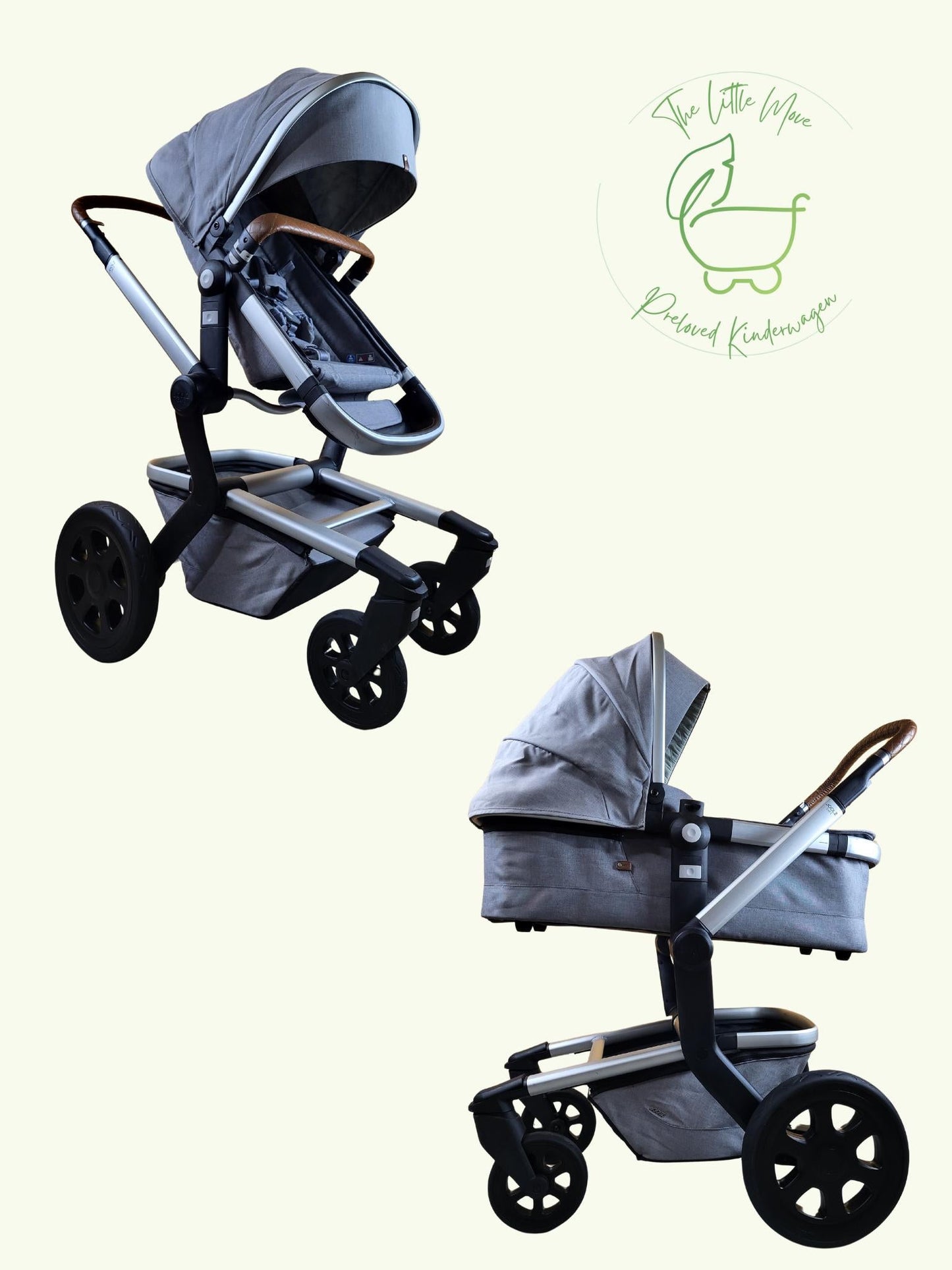 Joolz Day 3 Kombikinderwagen (liegewanne und Sportsitz) - Grey Braun in Gutem Zustand Grau / Gut Kinderwagen 1