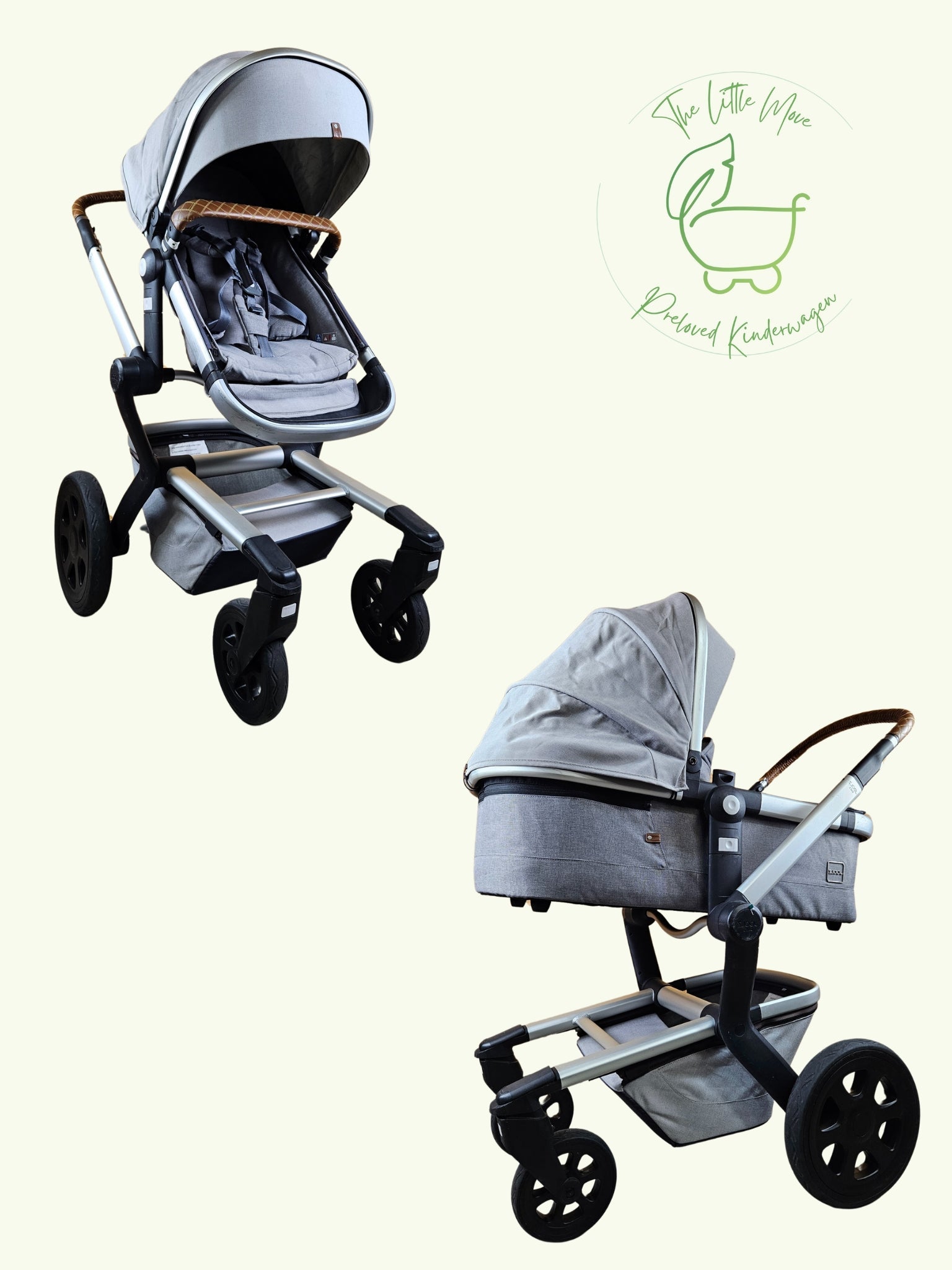 Joolz Day 3 Kombikinderwagen (liegewanne und Sportsitz) - Grey Braun in Gutem Zustand Grau / Gut Kinderwagen 1