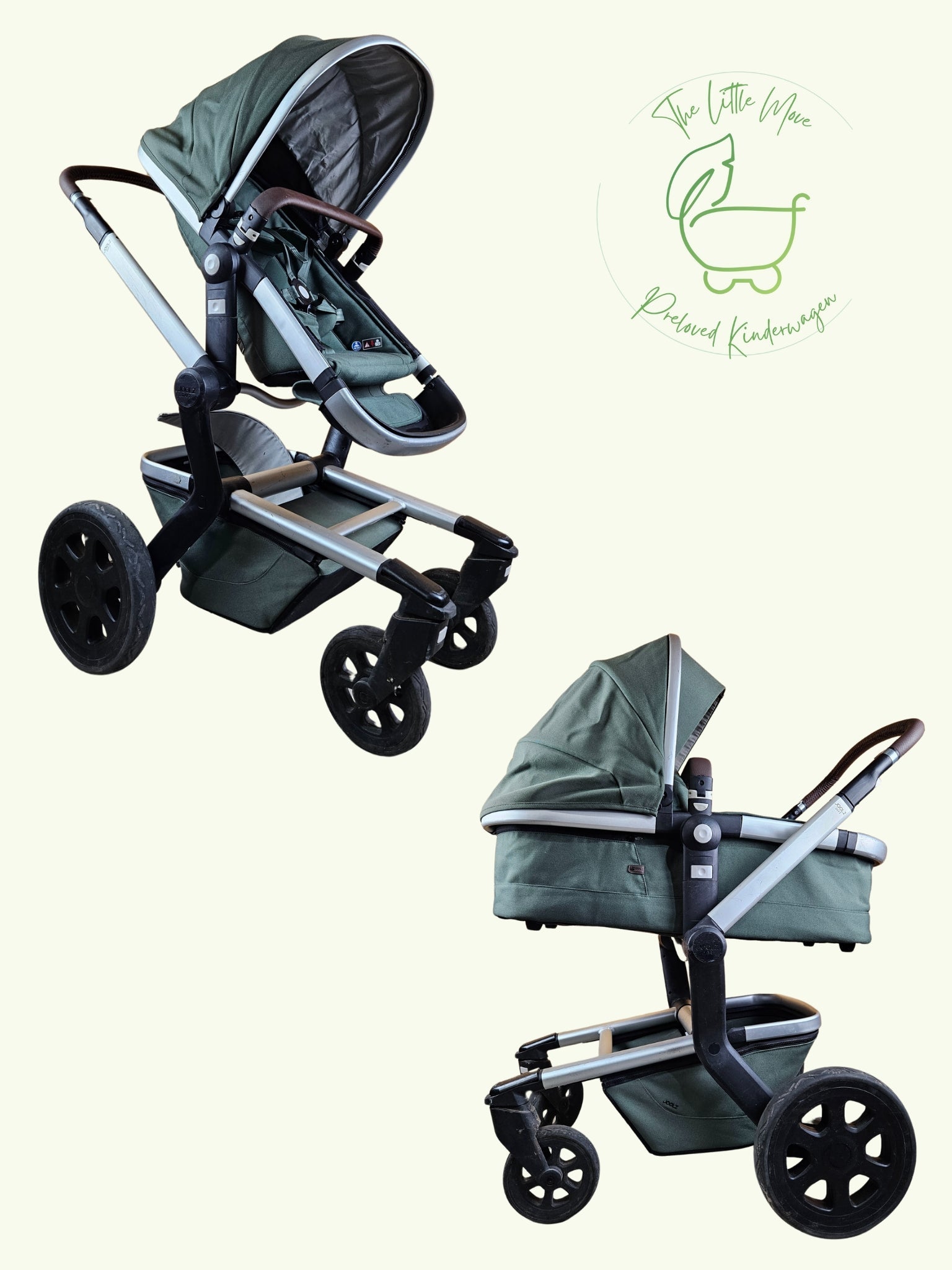 Joolz - Day 3 Kombikinderwagen (sportsitz und Liegewanne) - Marvelous Green in Gutem Zustand Grün / Gut Kinderwagen 1