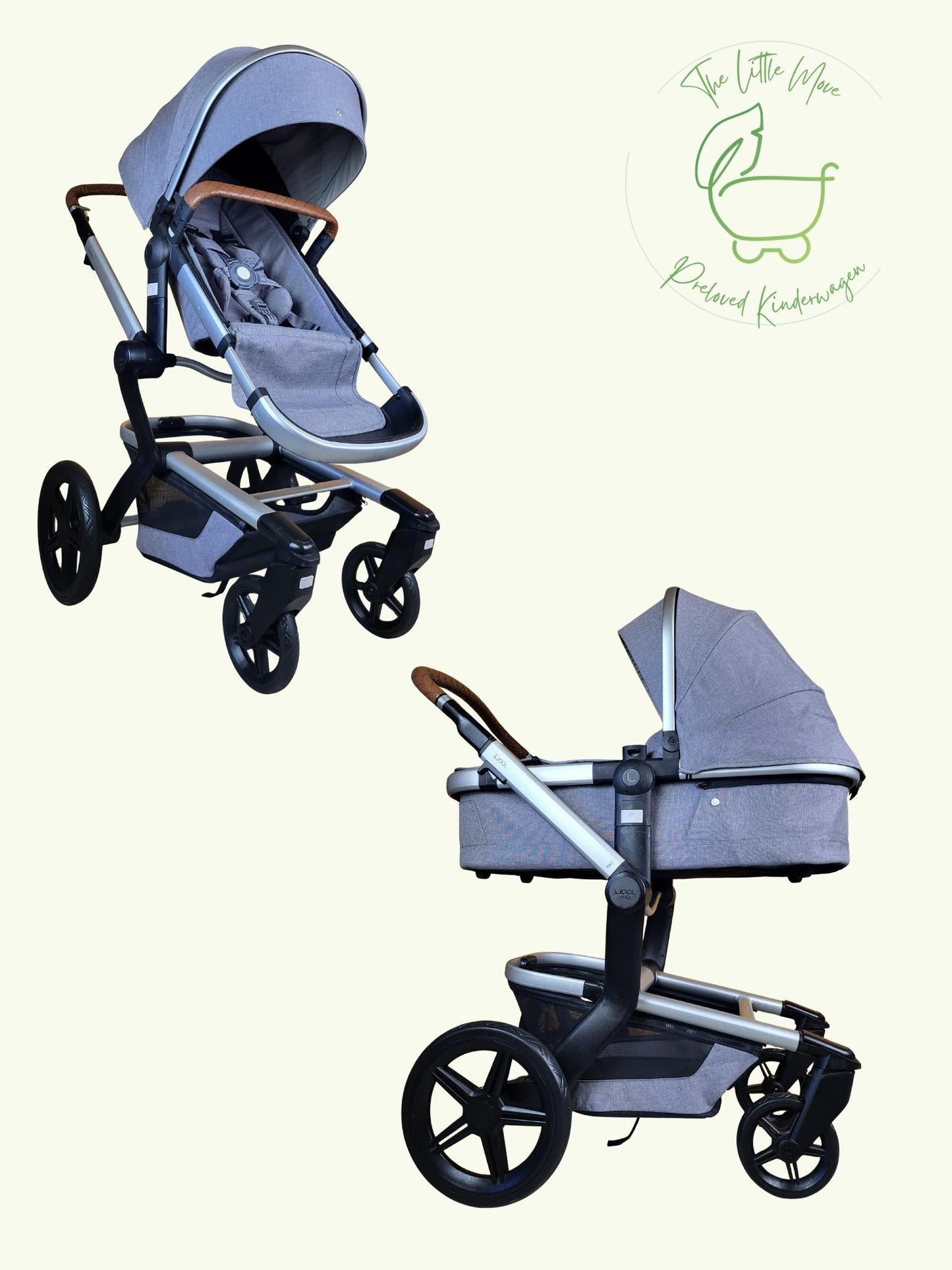 Joolz Day+ Kombikinderwagen (liegewanne und Sportsitz) - Grau in Gutem Zustand am Besten Kinderwagen 1 Kostenloser