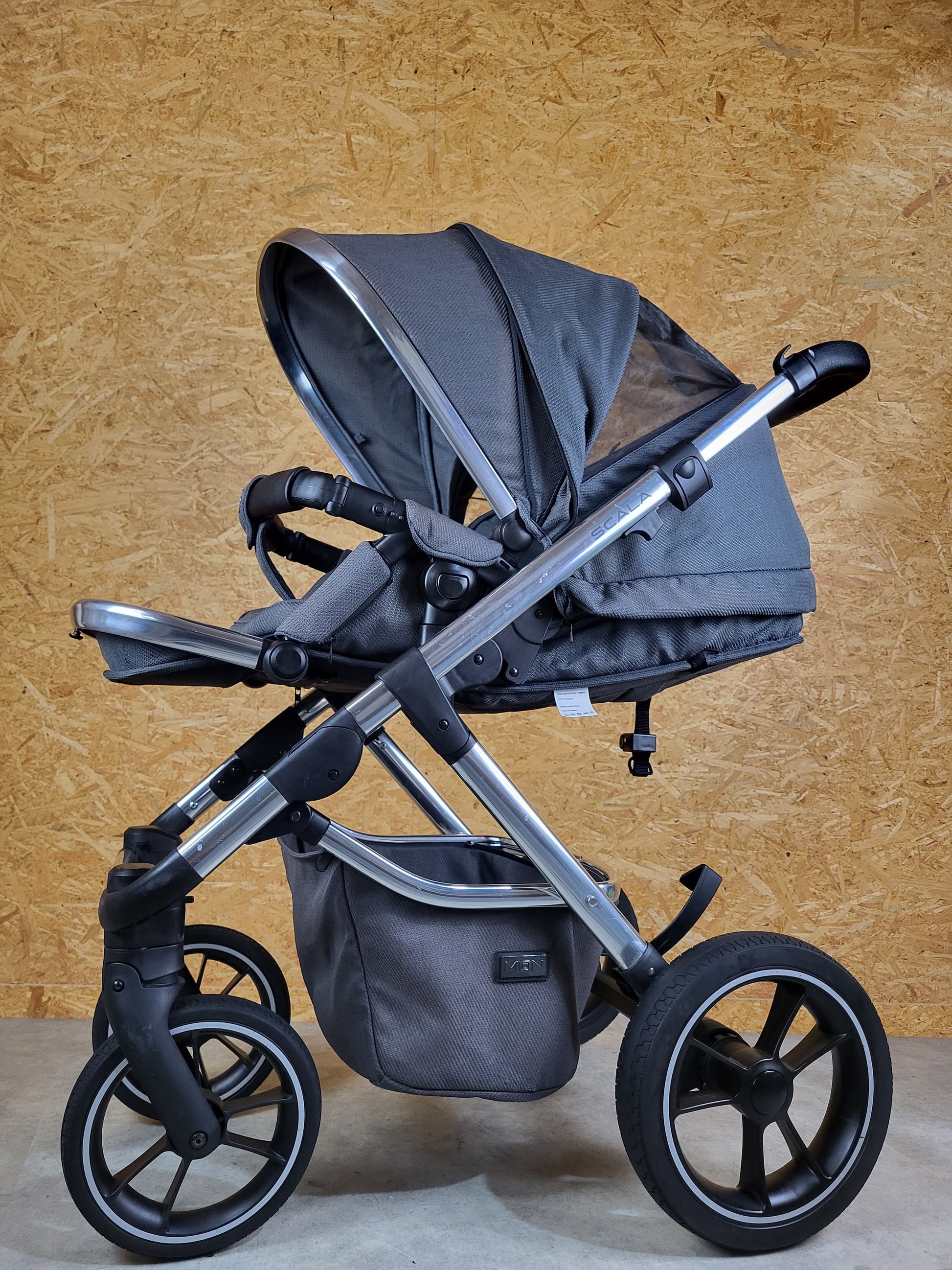 Moon - Scala - Kombikinderwagen (liegewanne und Sportsitz) - Grau in Gutem Zustand am Besten Kinderwagen 5 Kostenloser