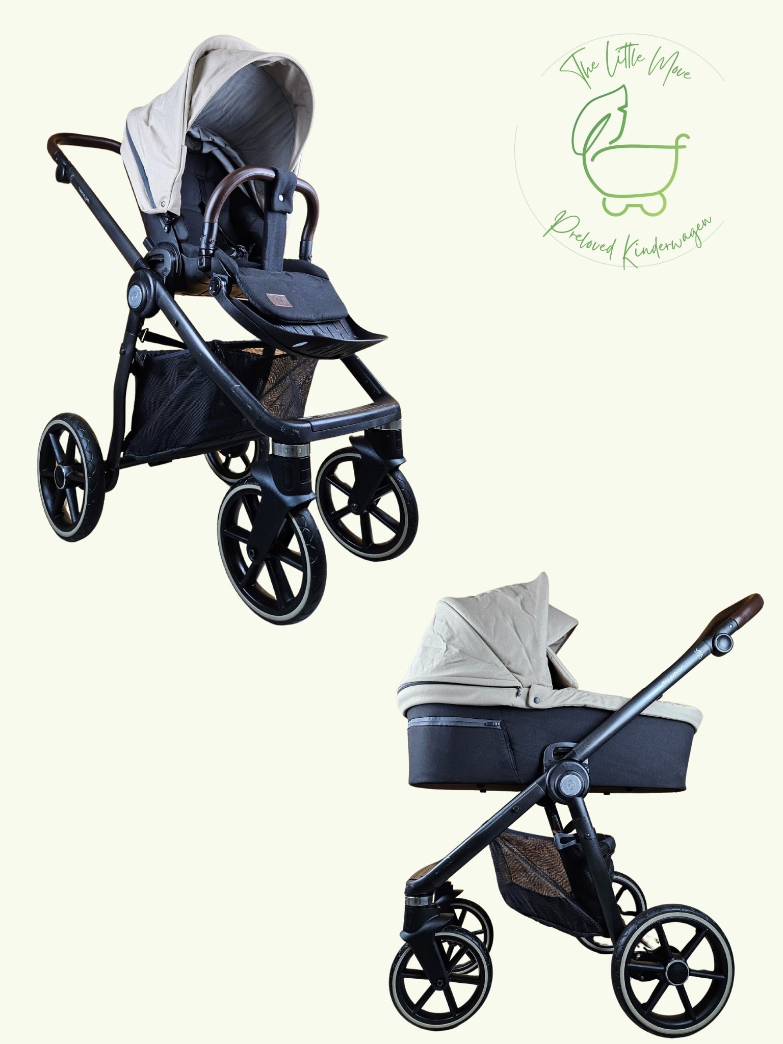 My Junior Vita Hope - Kombikinderwagen Inkl. Zubehör (sportsitz und Liegewanne) - Beige - in Gutem Zustand Kinderwagen 1