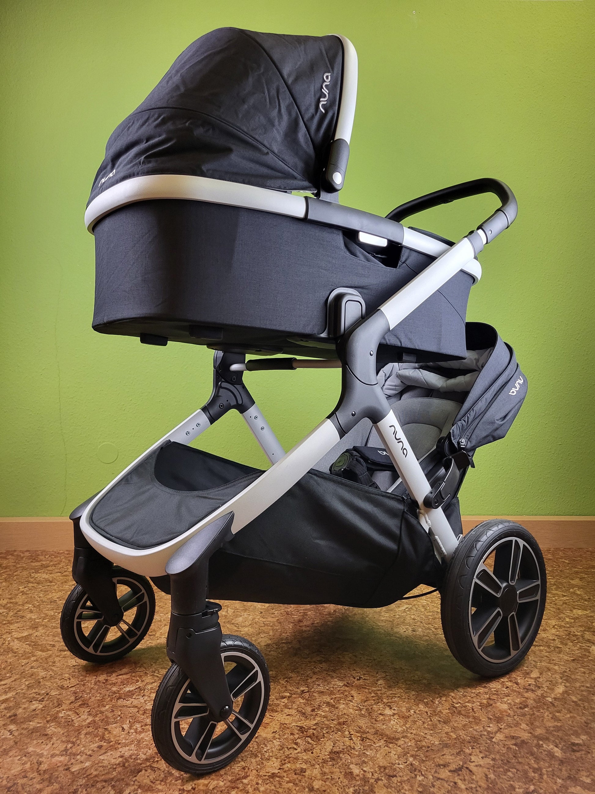 Nuna Demi Grow Set - Kombikinderwagen Mit Babywanne Tasche Und Sportsitz Blau / Wie Neu Kinderwagen 10