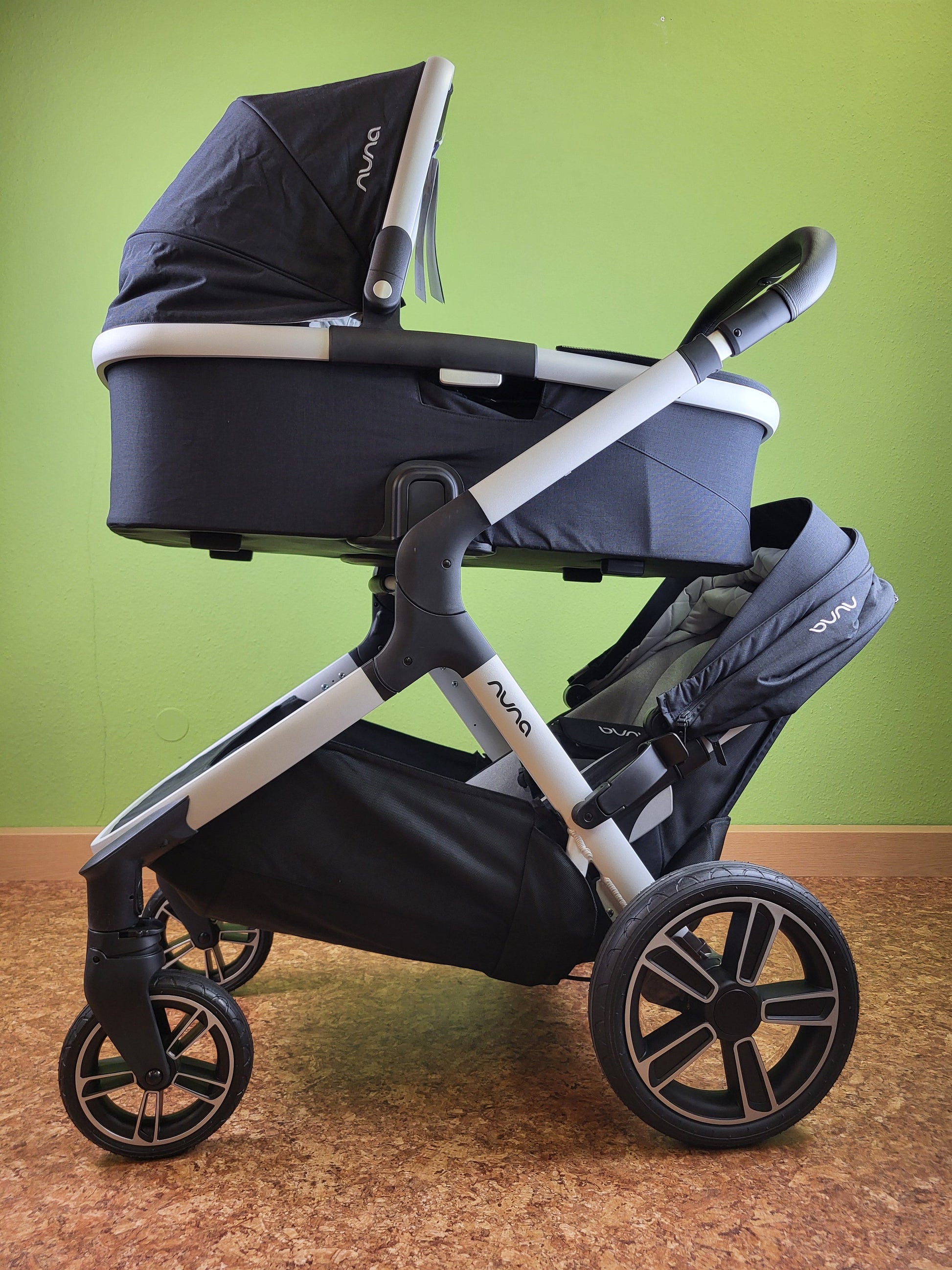 Nuna Demi Grow Set - Kombikinderwagen Mit Babywanne Tasche Und Sportsitz Blau / Wie Neu Kinderwagen 11