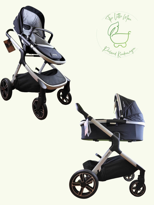 Nuna Demi Grow Set - Kombikinderwagen Mit Babywanne Tasche Und Sportsitz Blau / Wie Neu Kinderwagen 1