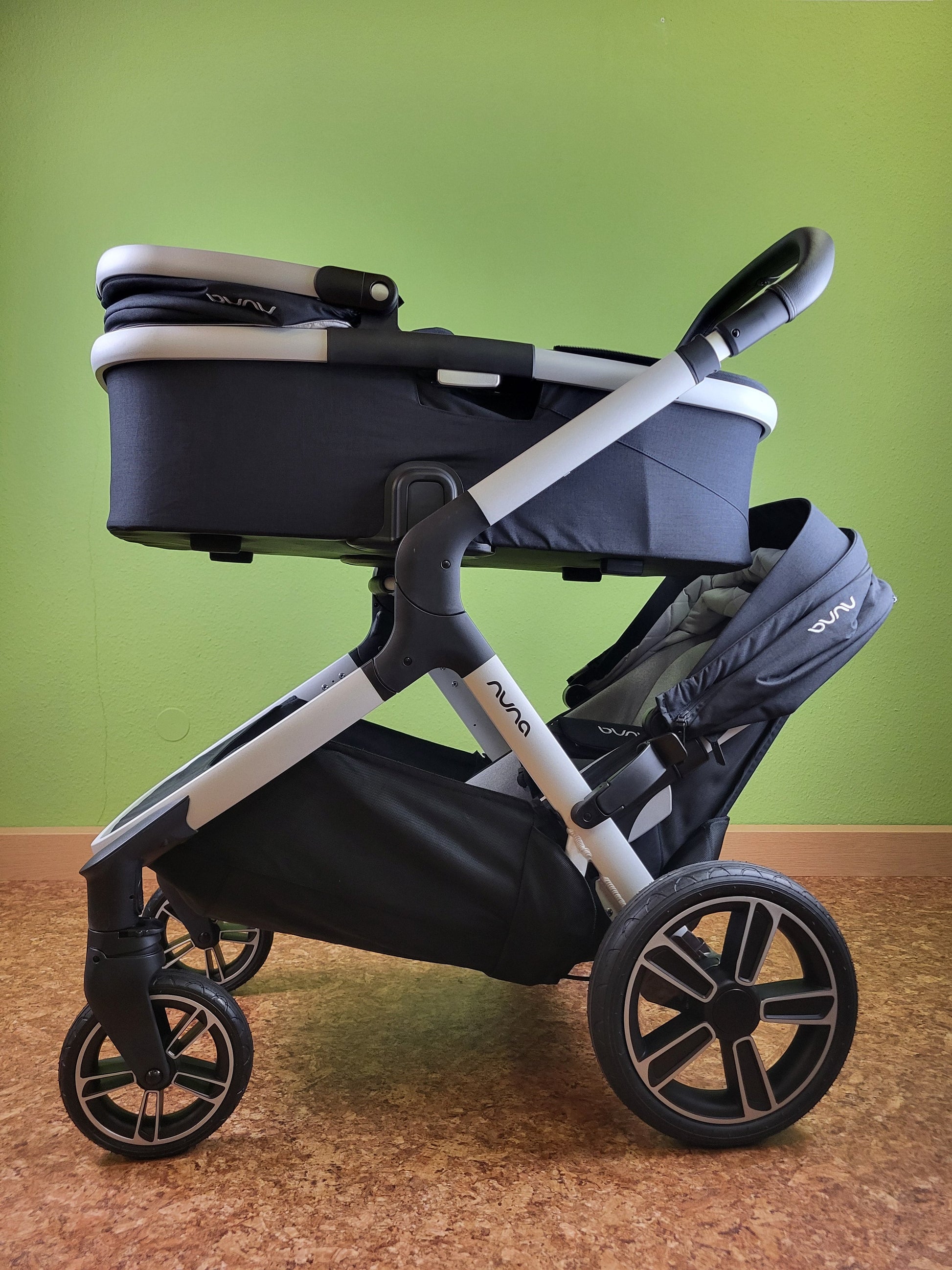 Nuna Demi Grow Set - Kombikinderwagen Mit Babywanne Tasche Und Sportsitz Blau / Wie Neu Kinderwagen 12