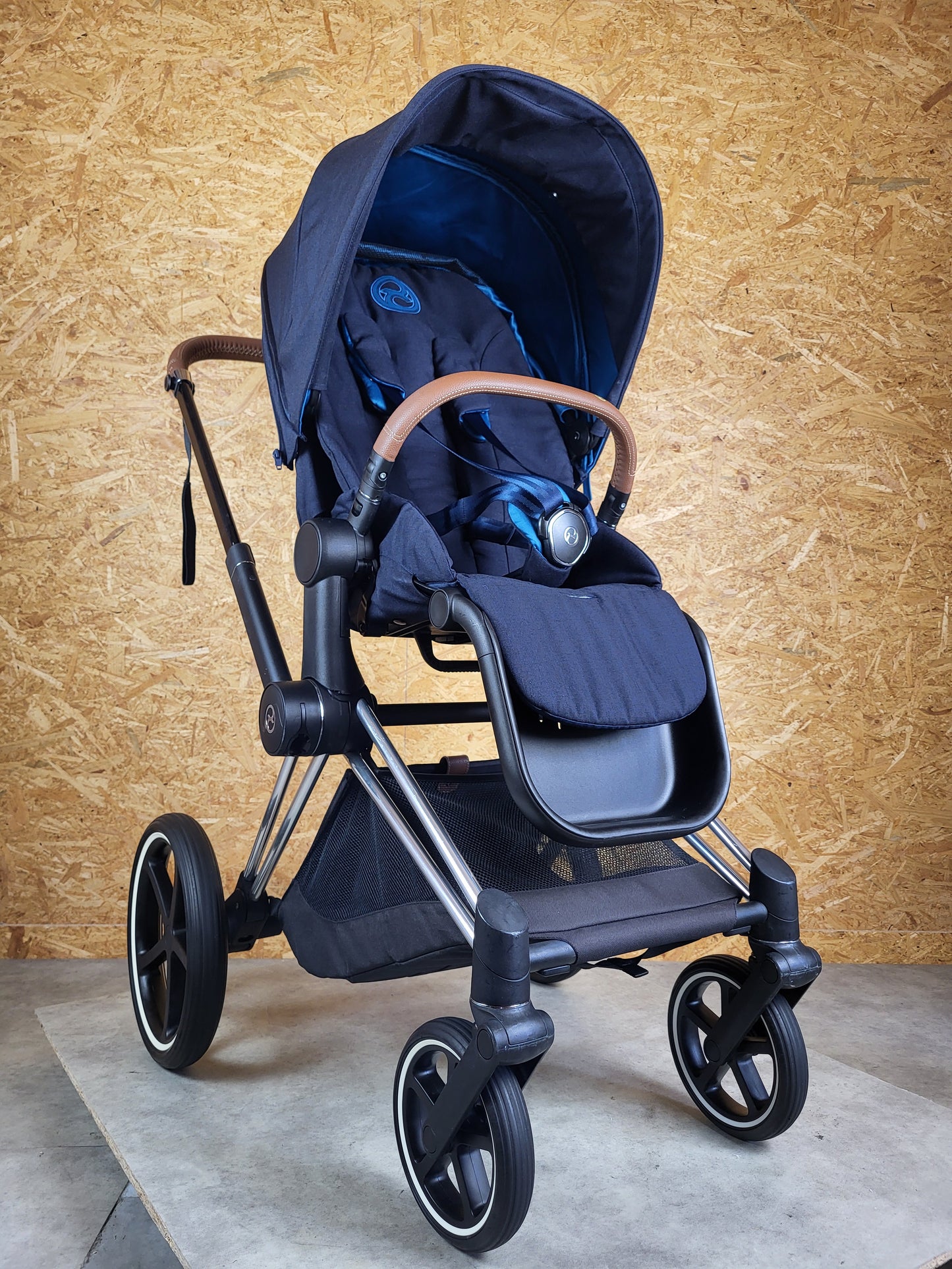 Cybex - Priam Kombikinderwagen (Sportsitz und Babywanne) - Blau in gutem Zustand