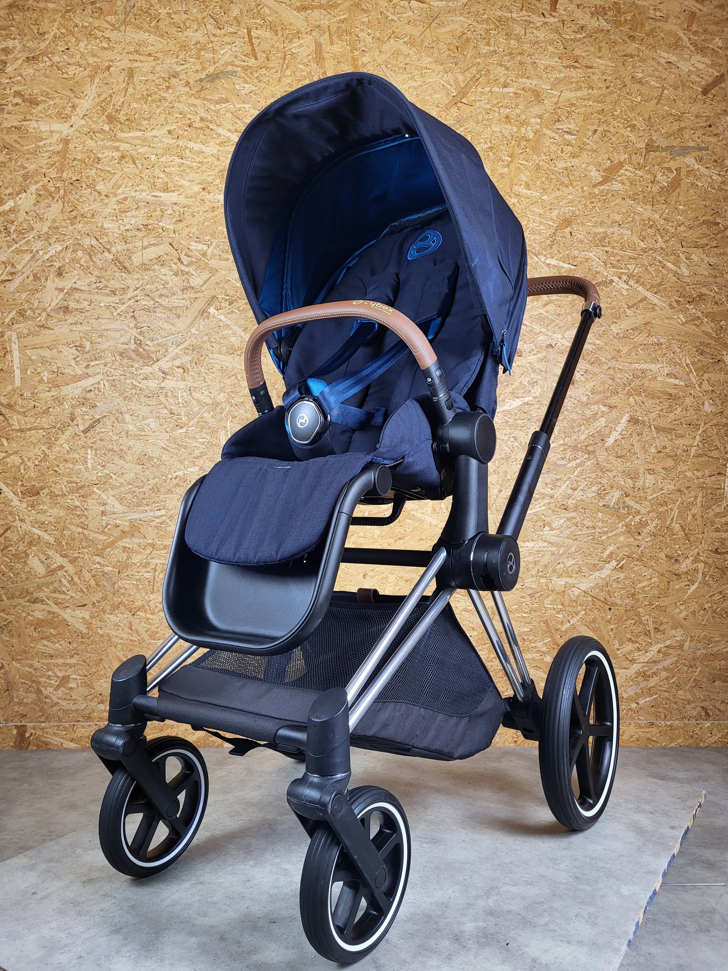 Cybex - Priam Kombikinderwagen (Sportsitz und Babywanne) - Blau in gutem Zustand