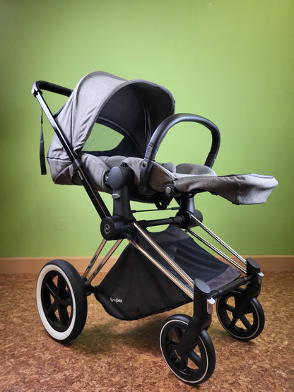 Cybex - Priam Kombikinderwagen Grau / Gut Kinderwagen 15