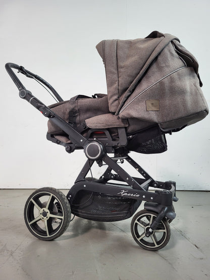 Hartan - Xperia Xl Kombikinderwagen Mit Handbremse (babywanne Und Sportsitz) - Grau In Gutem Zustand / Gut Kinderwagen 4