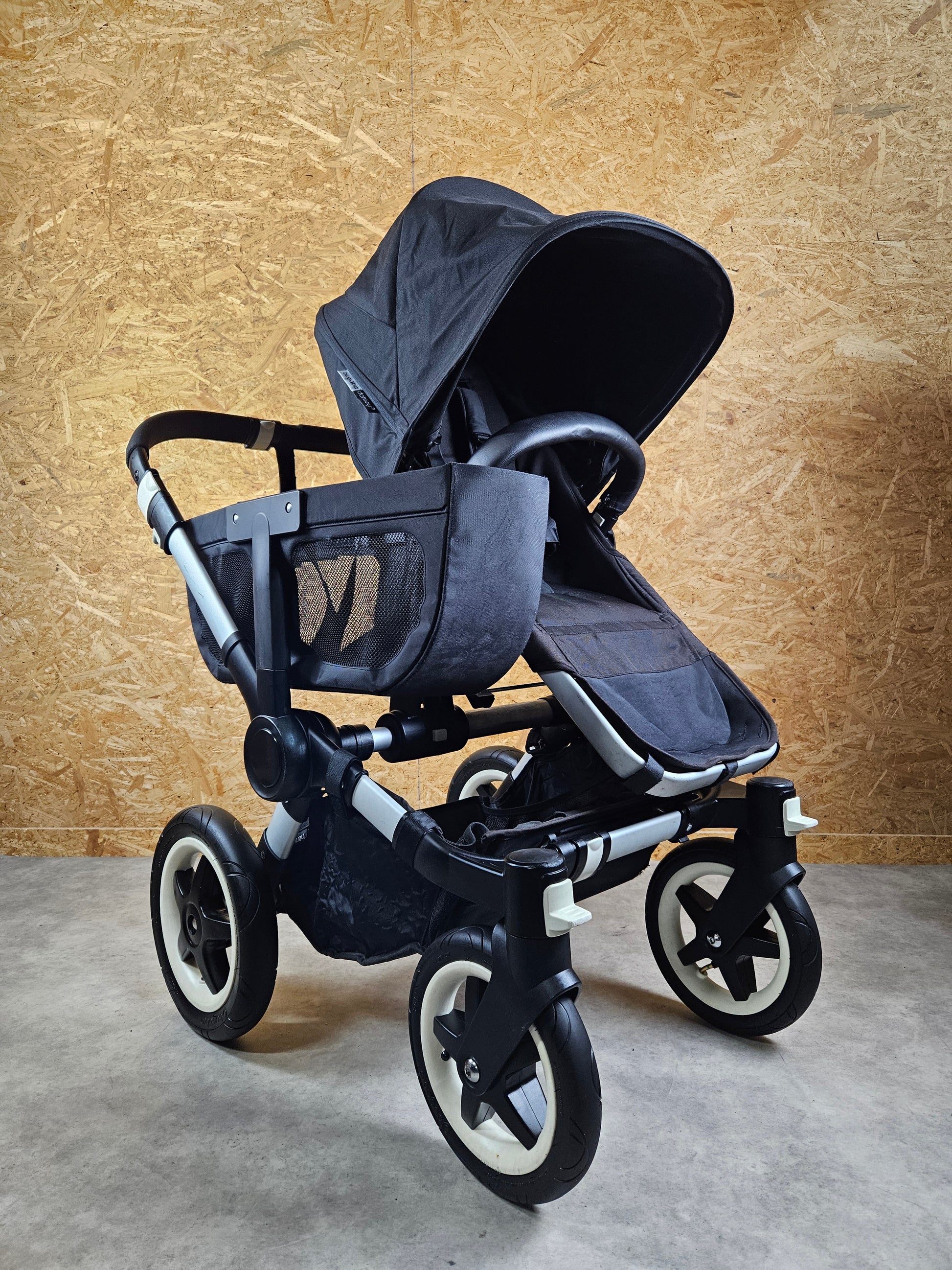 Bugaboo - Donkey 3 Duo (sportsitz und Liegewanne) Schwarz Inkl. Seitliche Gepäcktasche in Gutem Zustand Kinderwagen 4