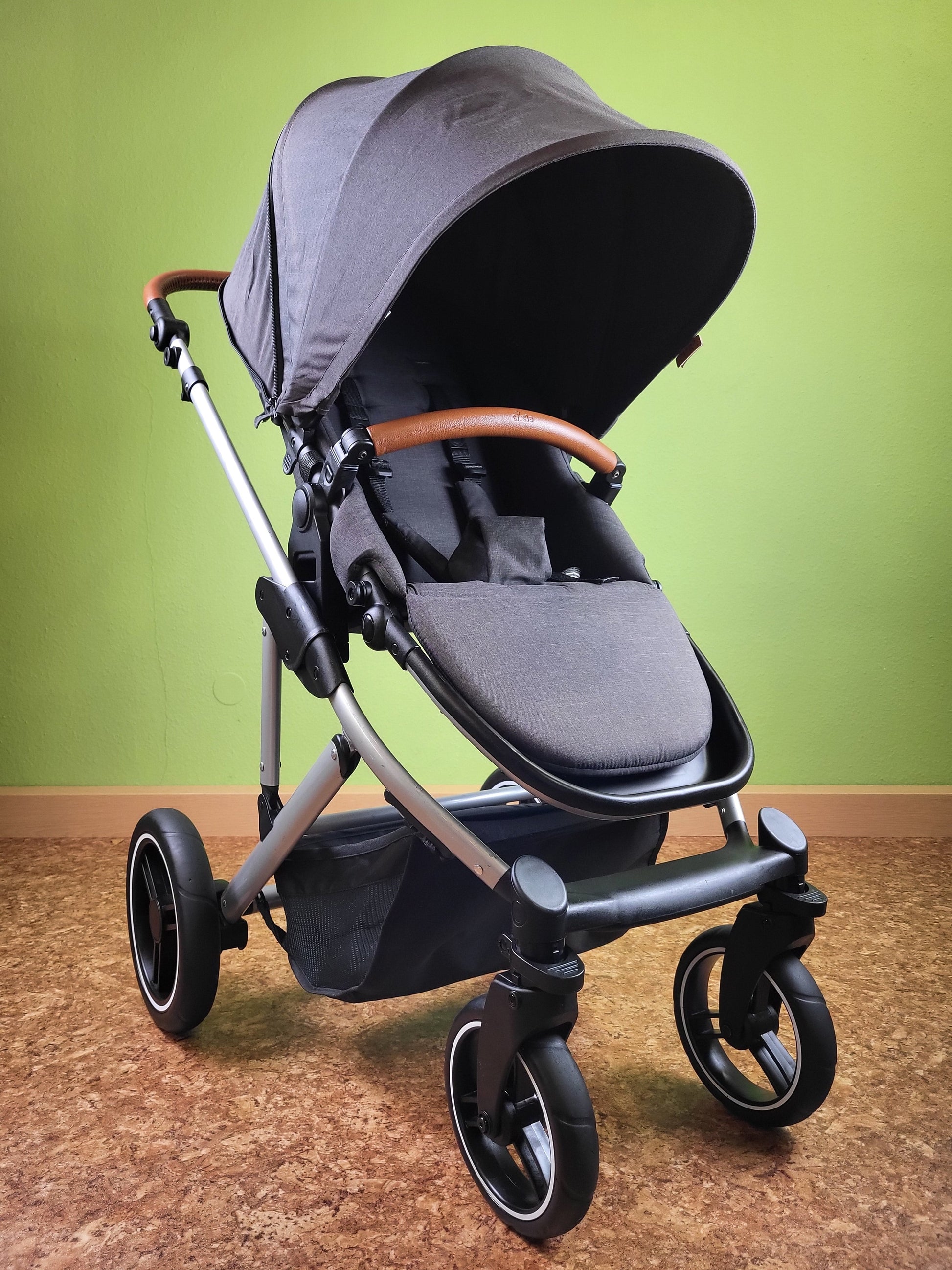 Abc Design - Circle Catania Kombikinderwagen (sportsitz Und Babywanne) Schwarz In Gutem Zustand / Gut Kinderwagen 3