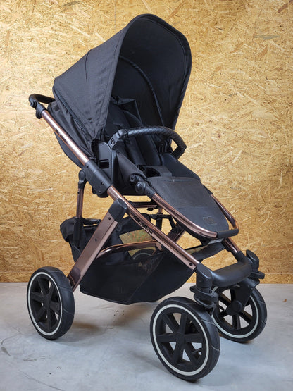 Abc Design - Salsa 4 Air Diamond Edition Kombikinderwagen (sportsitz und Babywanne) - Rosé Schwarz - in Gutem Zustand