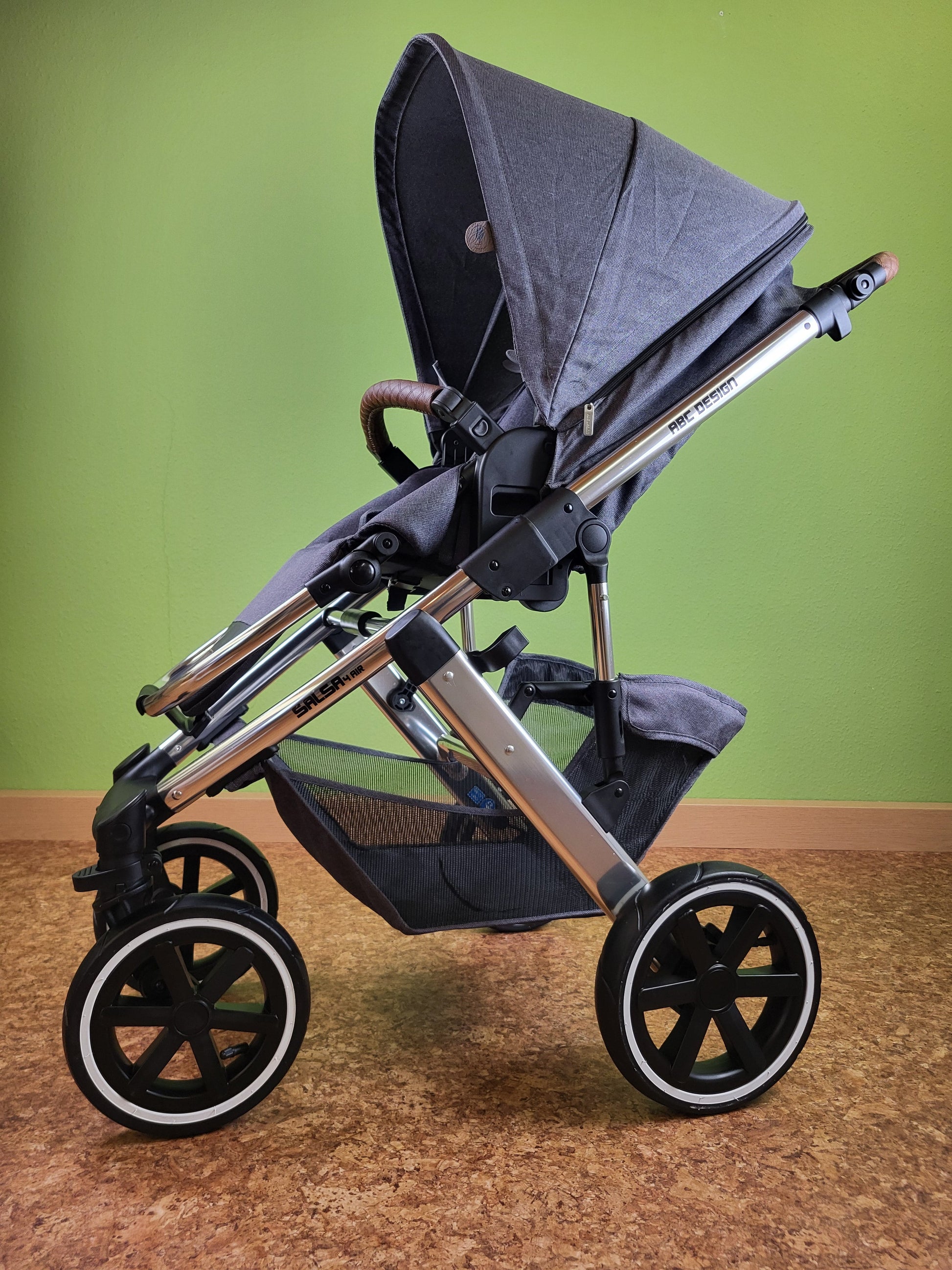 Abc Design - Salsa 4 Air Diamond Edition Kombikinderwagen Grau / Sehr Gut Kinderwagen 2