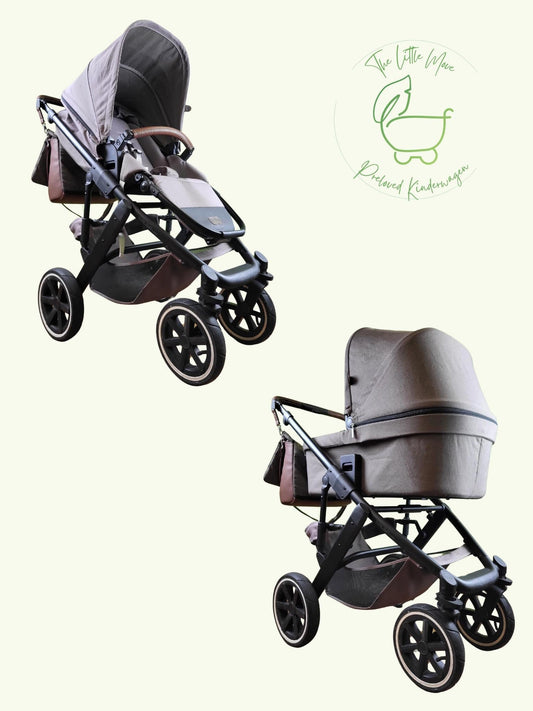 Abc Design - Salsa 4 Air Diamond Edition Kombikinderwagen - Natur - Gutem Zustand Brown / Gut Kinderwagen 1
