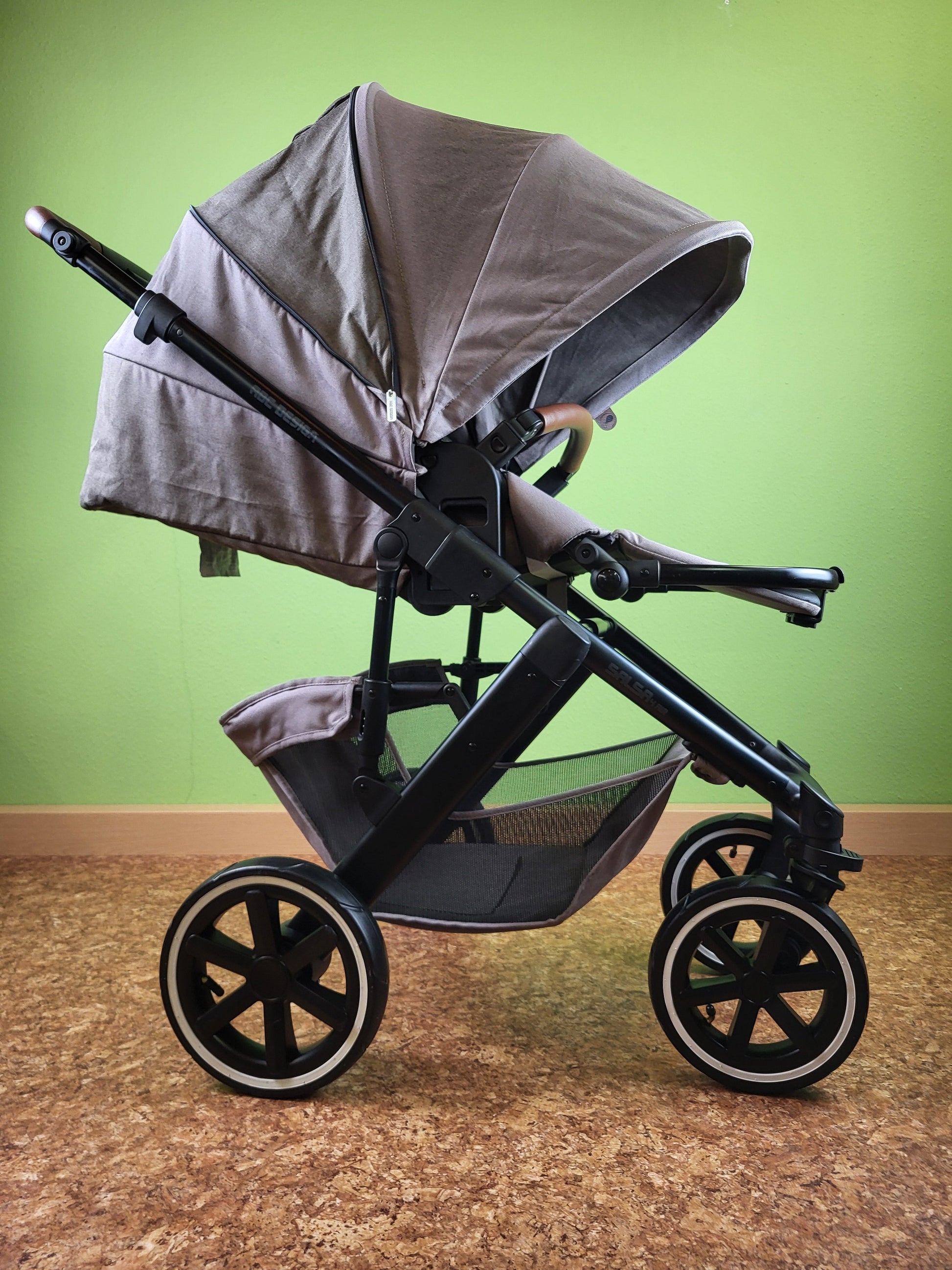 Abc Design - Salsa 4 Air Diamond Edition Kombikinderwagen - Natur - Gutem Zustand Brown / Gut Kinderwagen 12