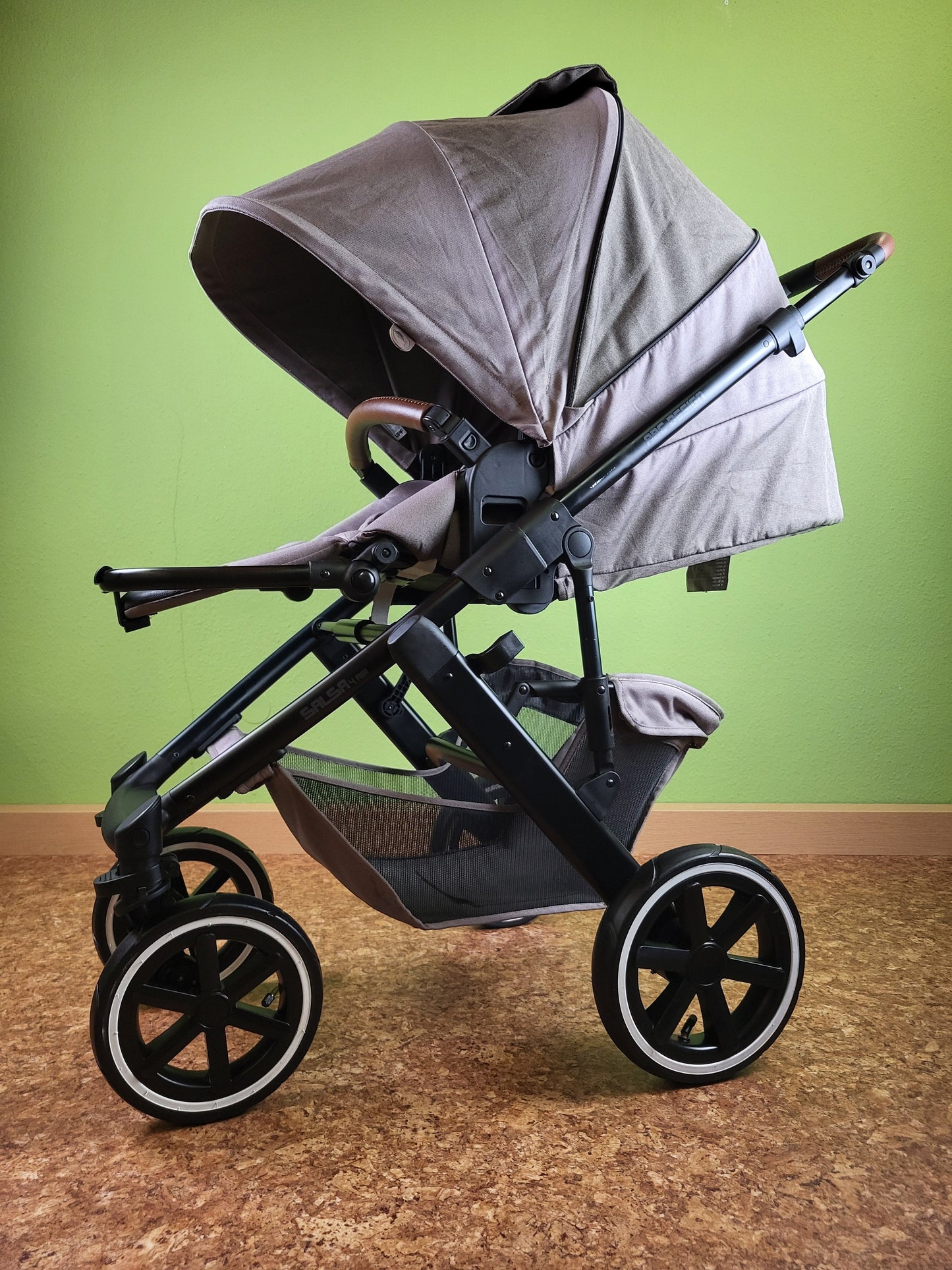 Abc Design - Salsa 4 Air Diamond Edition Kombikinderwagen - Natur - Gutem Zustand Brown / Gut Kinderwagen 5
