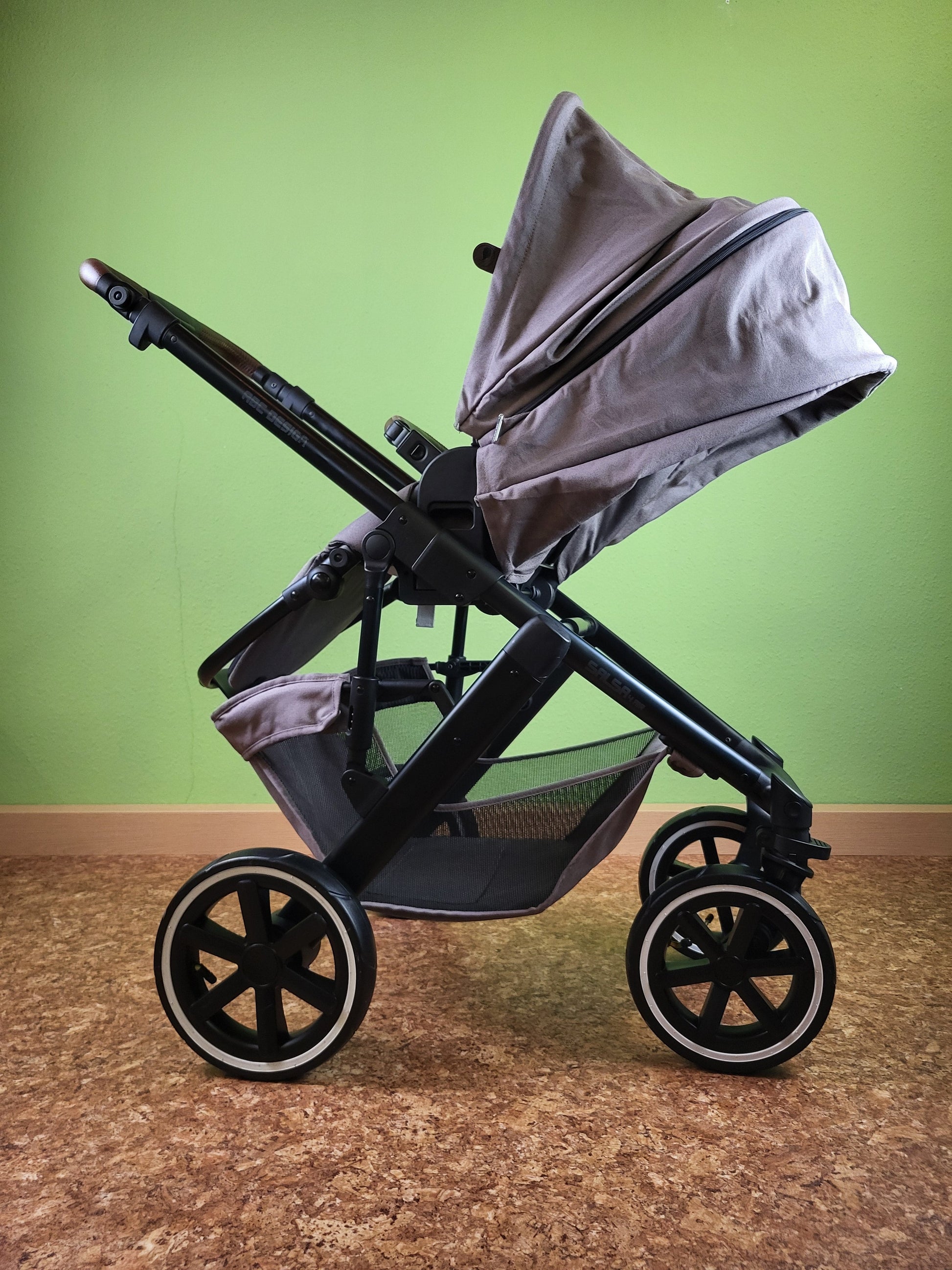 Abc Design - Salsa 4 Air Diamond Edition Kombikinderwagen - Natur - Gutem Zustand Brown / Gut Kinderwagen 16