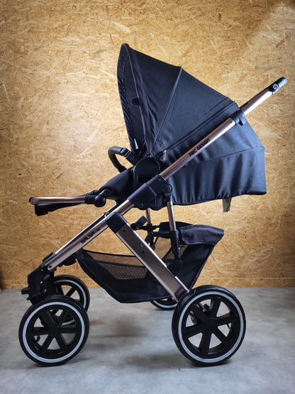 Abc Design - Salsa 4 Air Diamond Edition Kombikinderwagen - Rosé Schwarz - sehr Gutem Zustand / Gut Kinderwagen 7