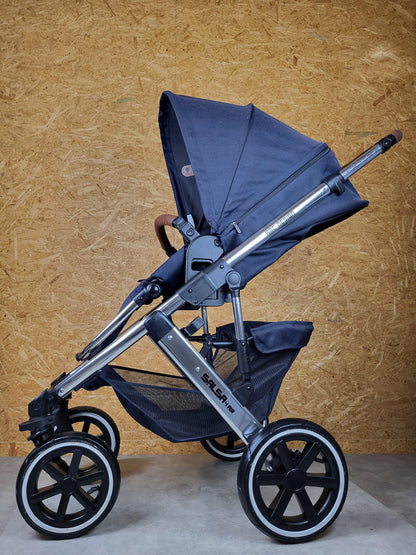 ABC Design - Salsa 4 Air Diamond Edition Kombikinderwagen (Sportsitz und Babywanne) - Blau in gutem Zustand