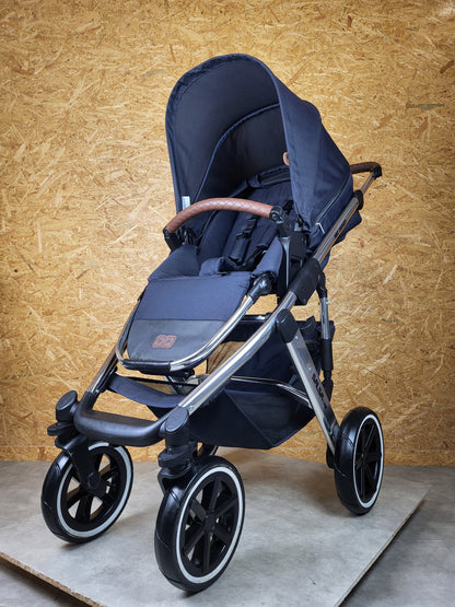 ABC Design - Salsa 4 Air Diamond Edition Kombikinderwagen (Sportsitz und Babywanne) - Blau in gutem Zustand