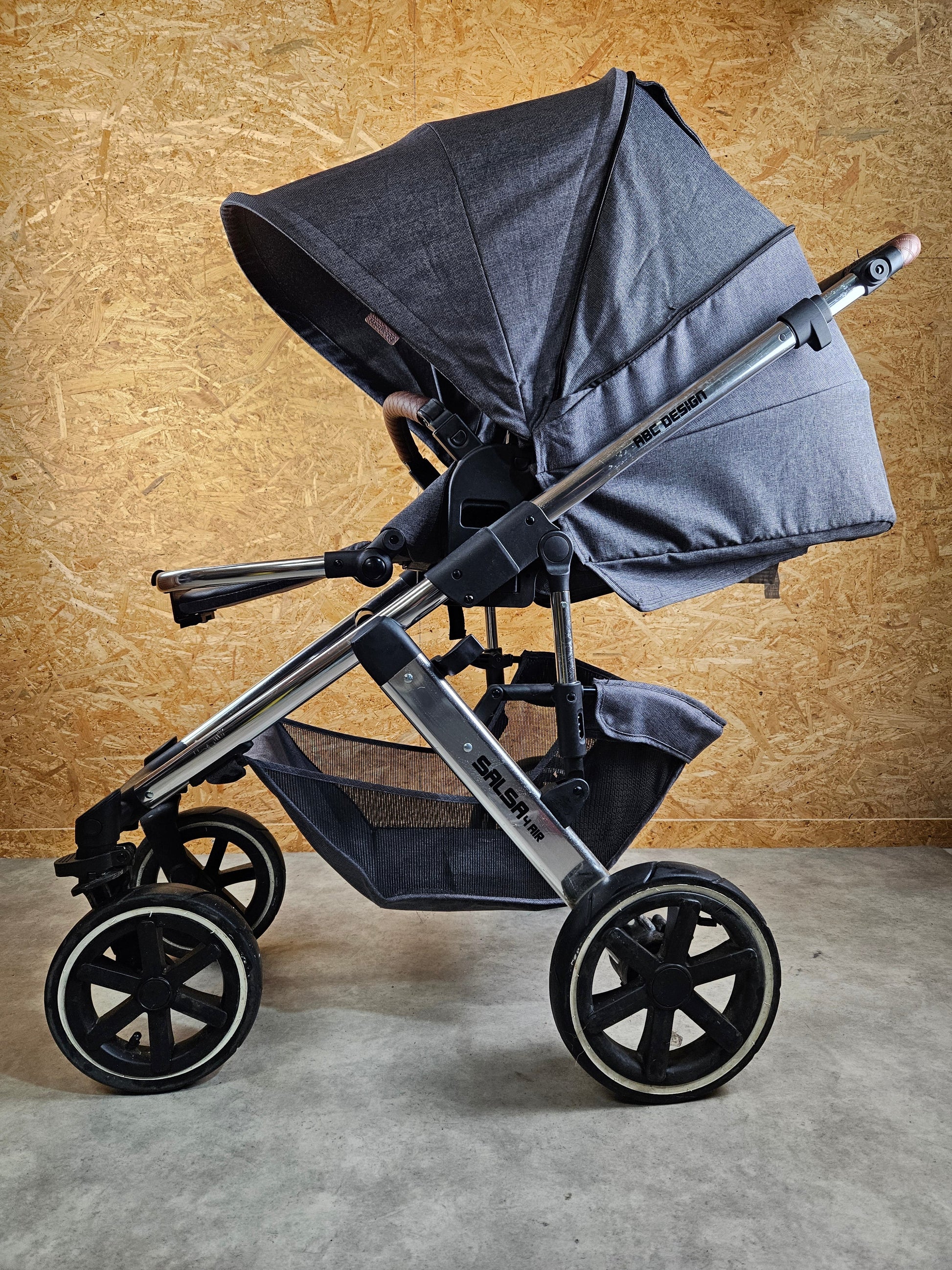 Abc Design - Salsa 4 Air Diamond Edition Kombikinderwagen (sportsitz und Babywanne) - Grau in sehr Gutem Zustand