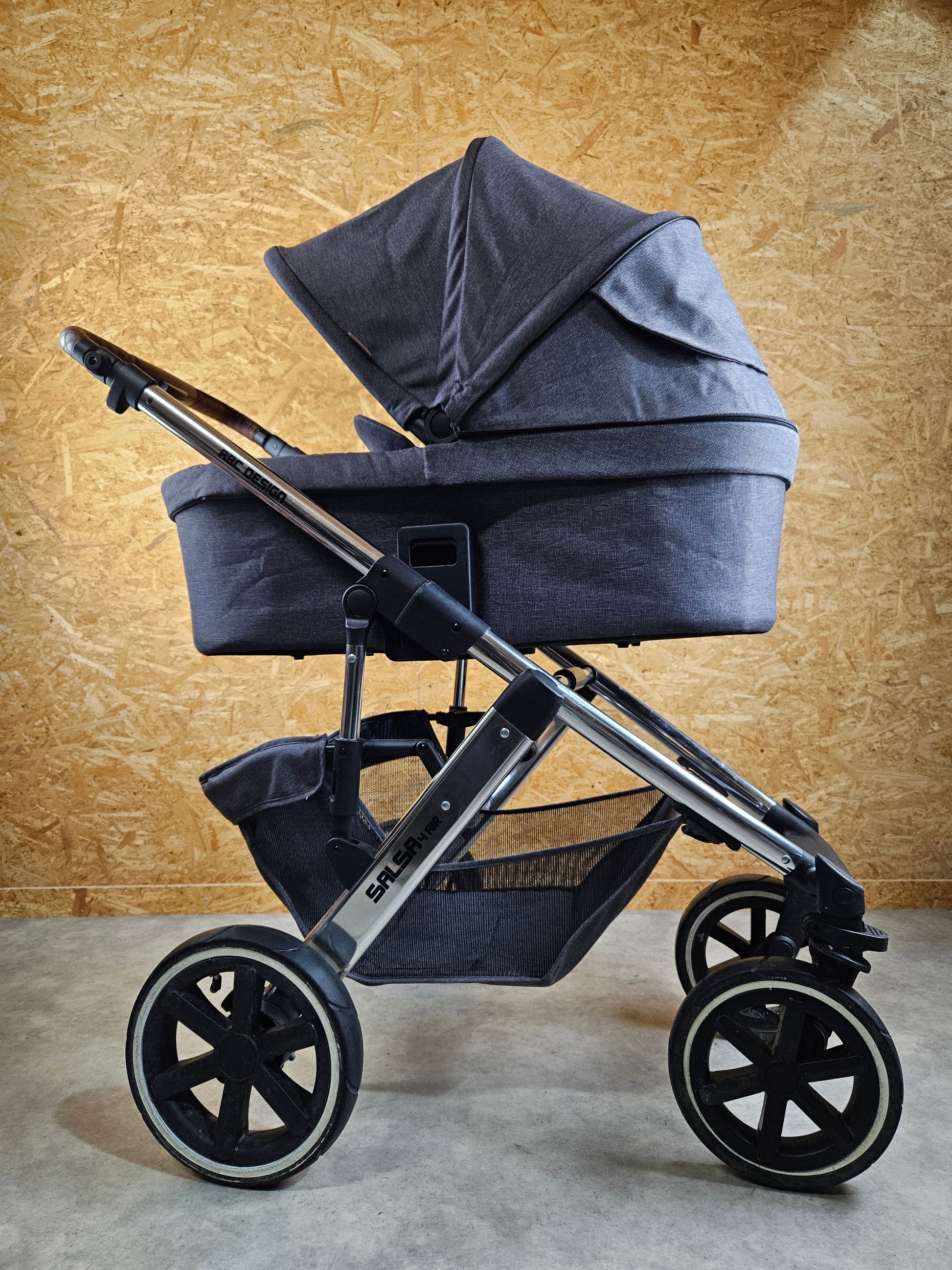 Abc Design - Salsa 4 Air Diamond Edition Kombikinderwagen (sportsitz und Babywanne) - Grau in sehr Gutem Zustand