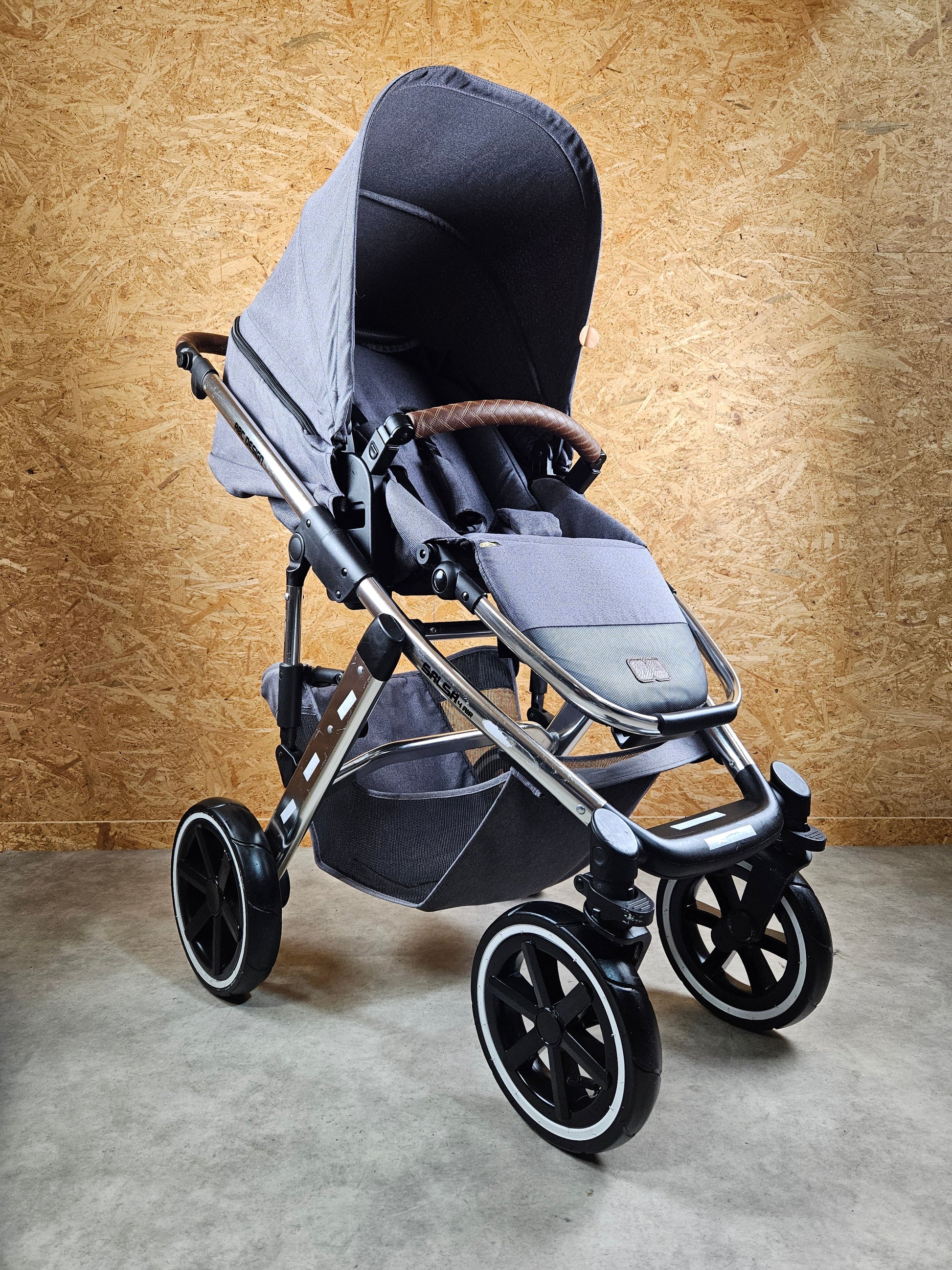 Abc Design - Salsa 4 Air Diamond Edition Kombikinderwagen (sportsitz und Babywanne) - Grau in Gutem Zustand Kinderwagen