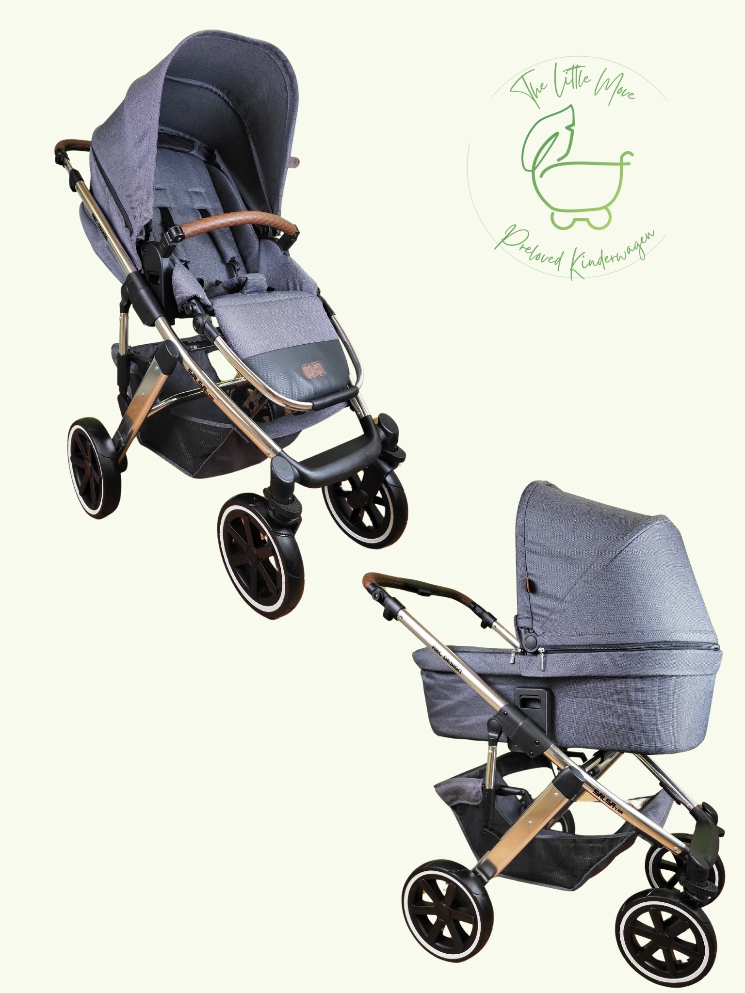 Abc Design - Salsa 4 Air Kombikinderwagen Grau / Sehr Gut 1