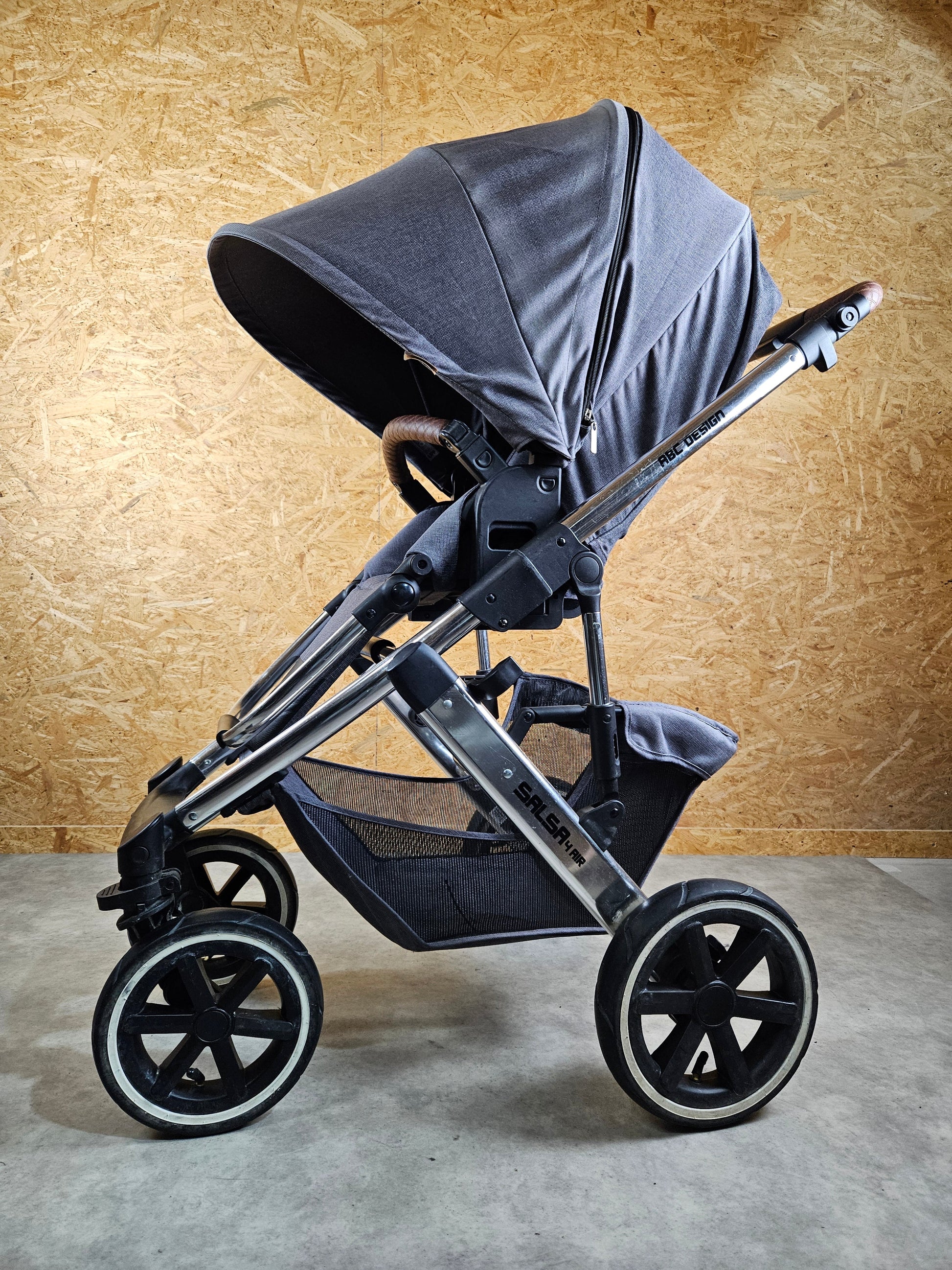 Abc Design - Salsa 4 Air Kombikinderwagen (sportsitz und Babywanne) - Asphalt in Gutem Zustand Kinderwagen 6