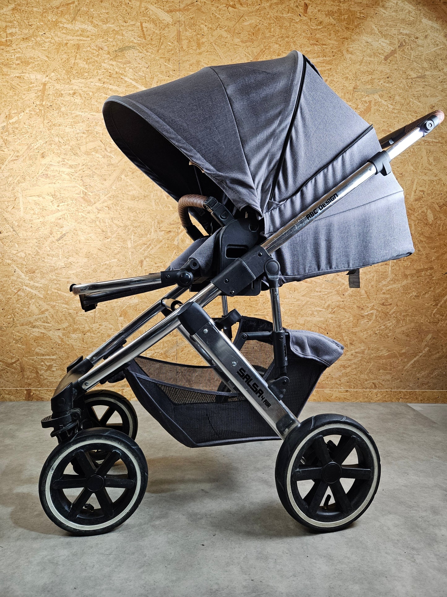 Abc Design - Salsa 4 Air Kombikinderwagen (sportsitz und Babywanne) - Asphalt in Gutem Zustand Kinderwagen 7
